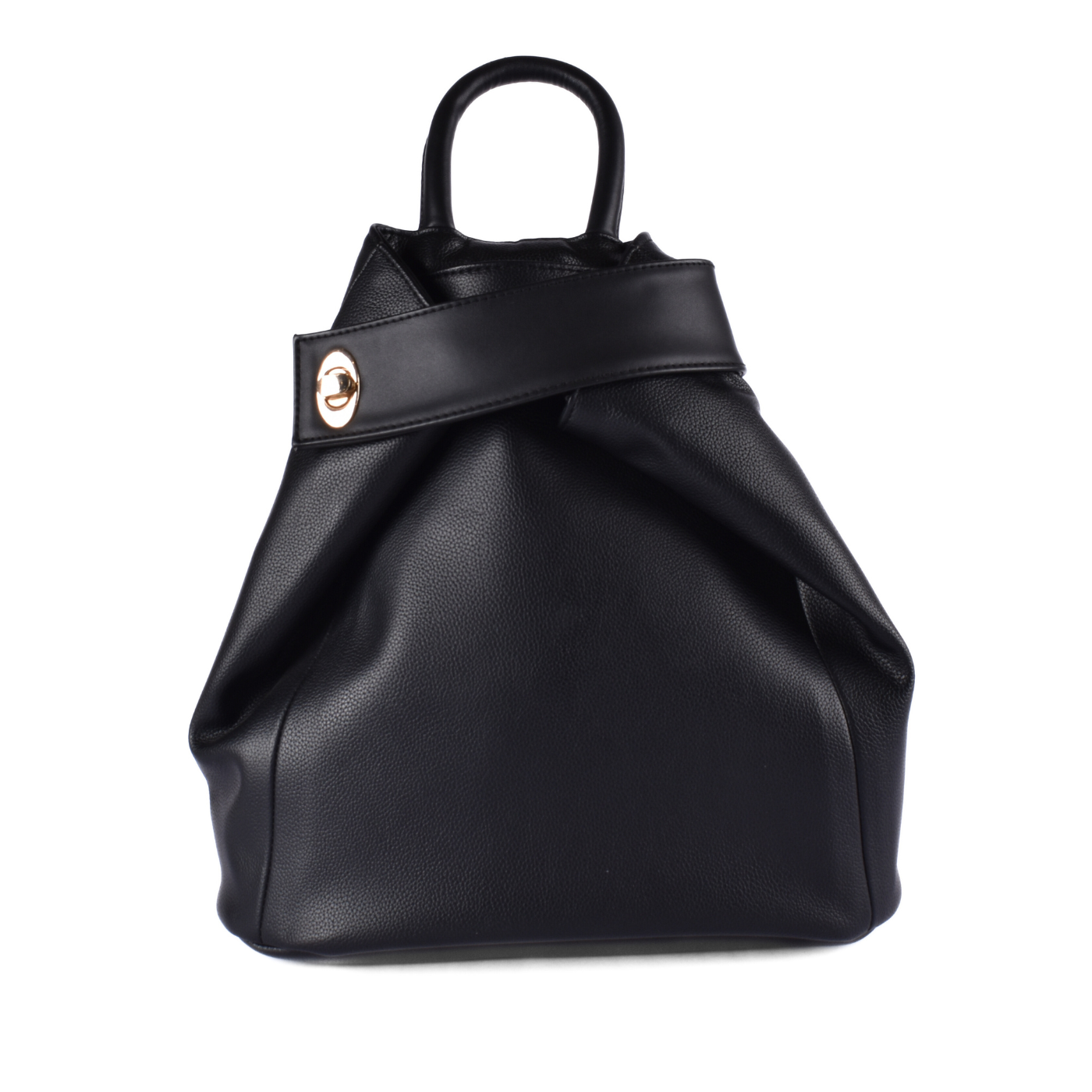 Backpack Leather Bag Black b184 Melouk