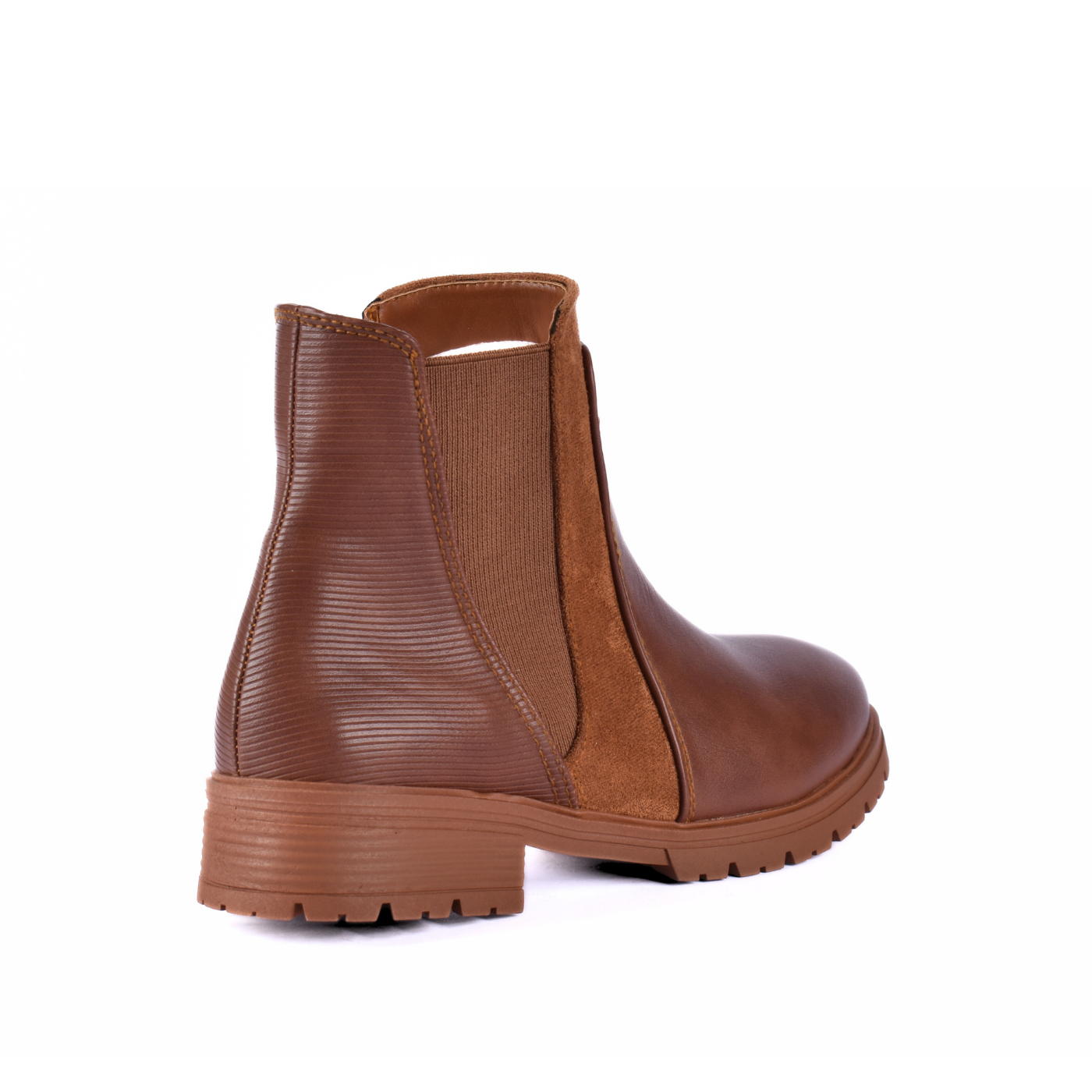 Simple Flat Leather Ankle Boot With Buckle Melouk
