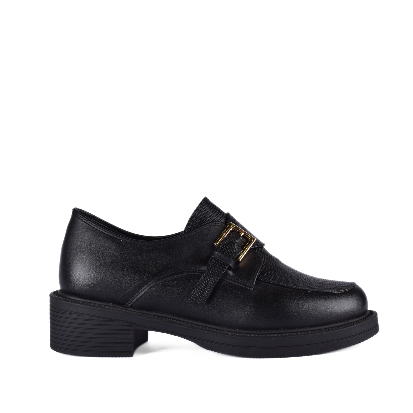 Stiched Leather Flat Loafers Melouk