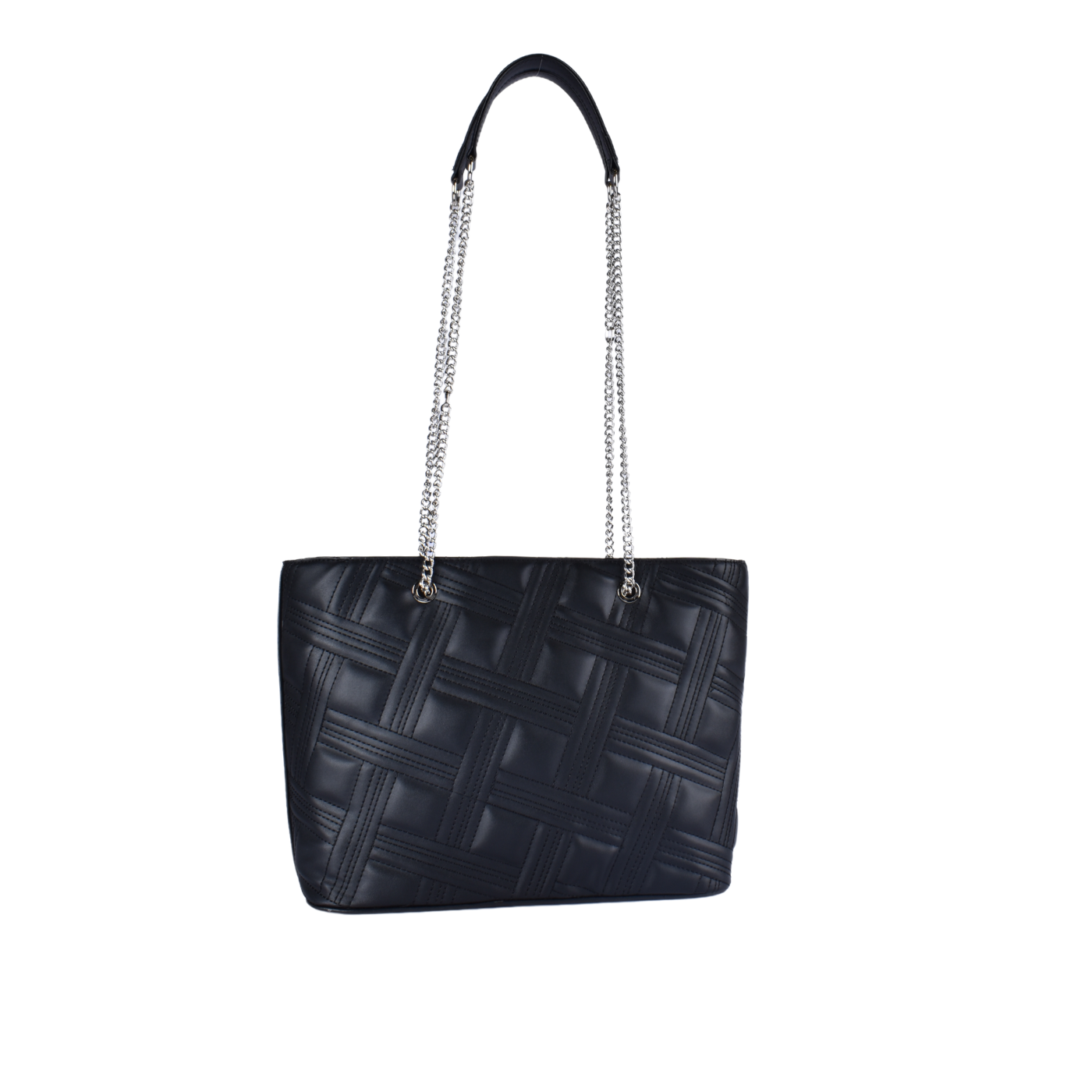 Basic Leather Shoulder Bag Black Melouk