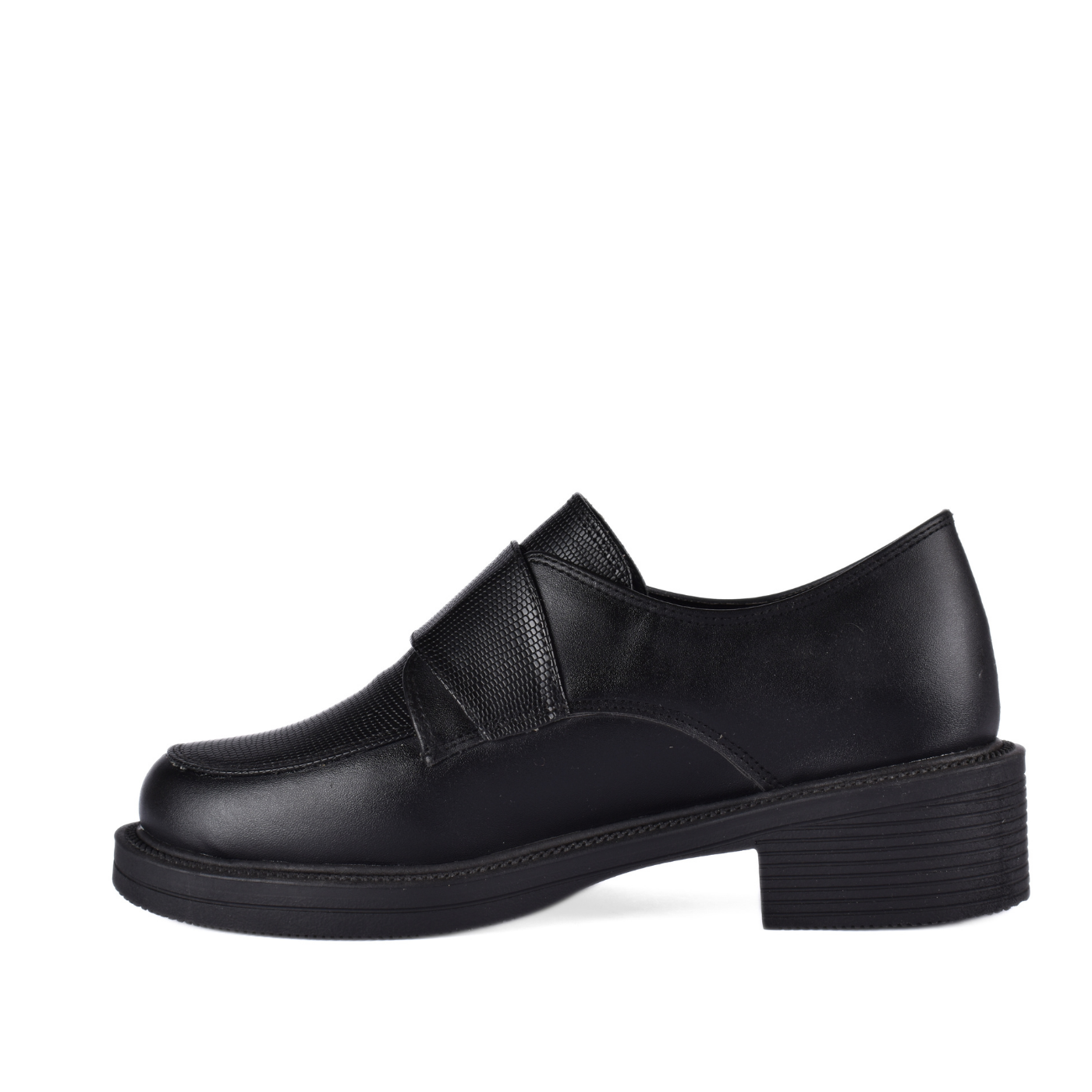 Stiched Leather Flat Loafers Melouk