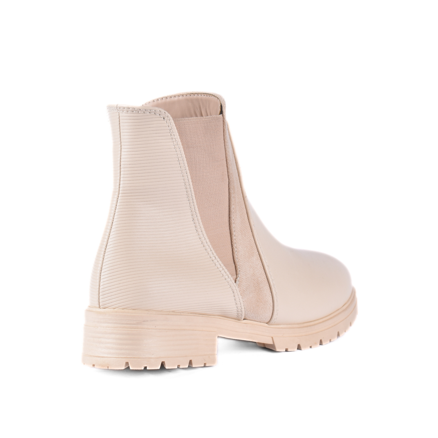 Simple Flat Leather Ankle Boot With Buckle Melouk
