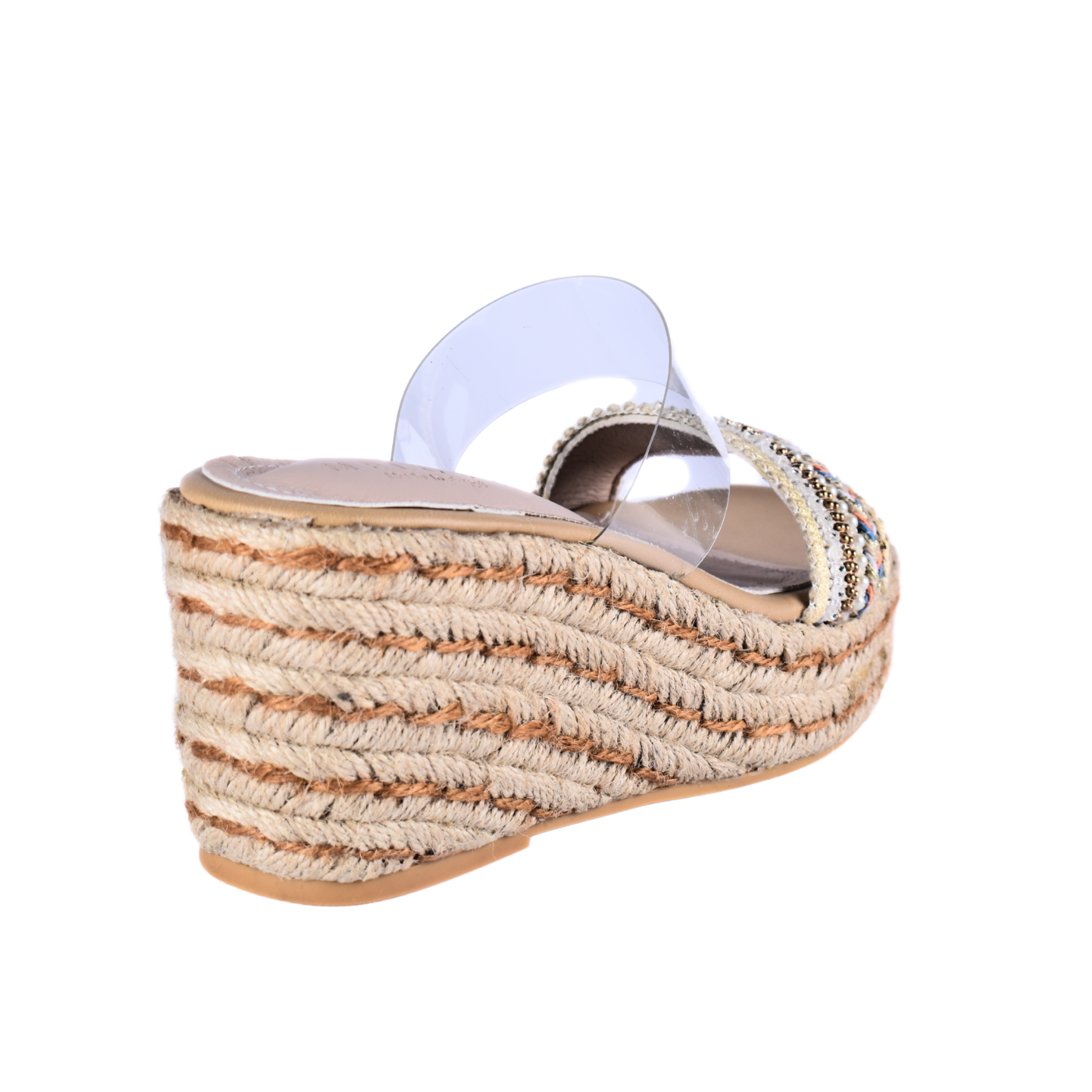 Transparent Slipper Heeled With Strap Details Melouk