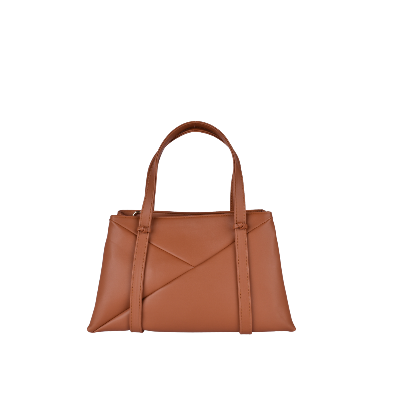 Embossed Leather Handbag Havana Melouk
