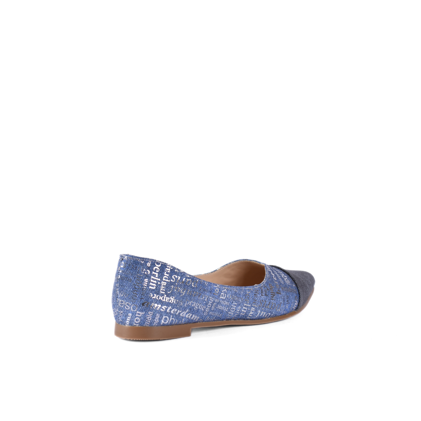 Flat Ballet Leather Shoe With Trims Melouk