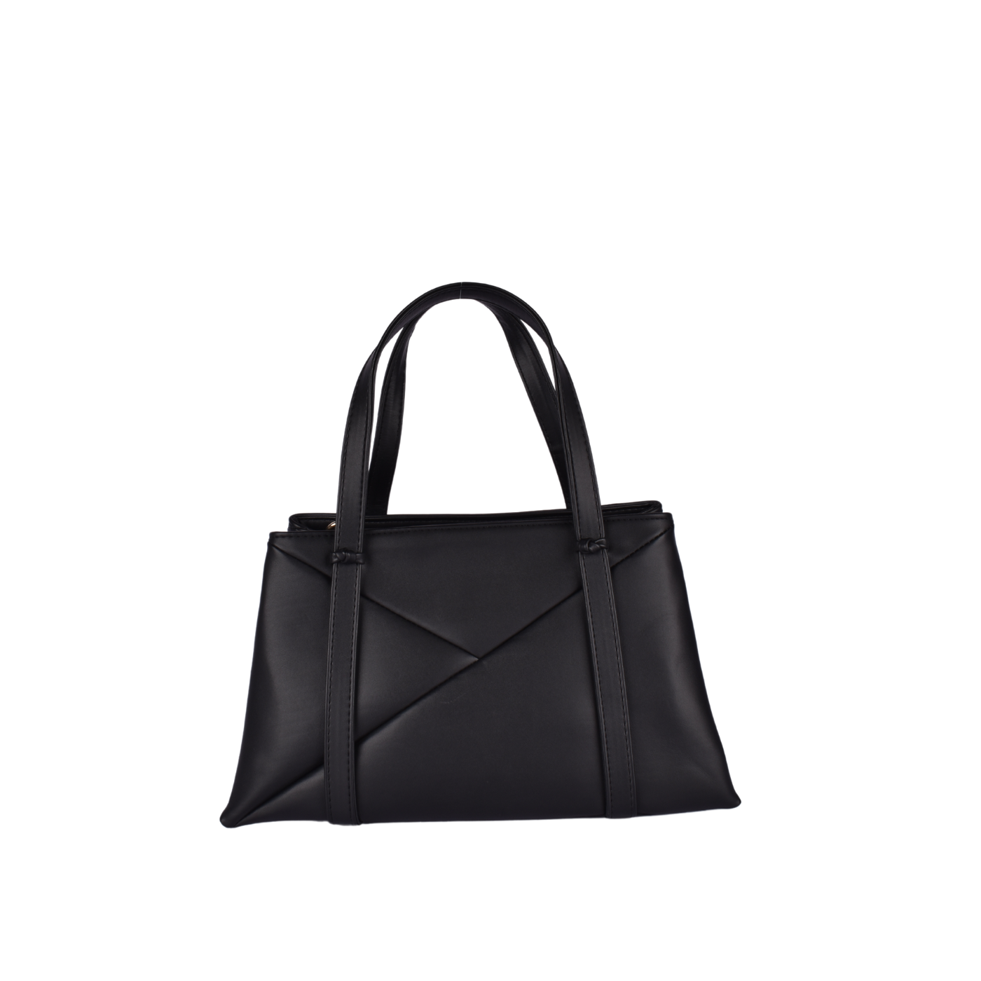 Embossed Leather Handbag Black Melouk