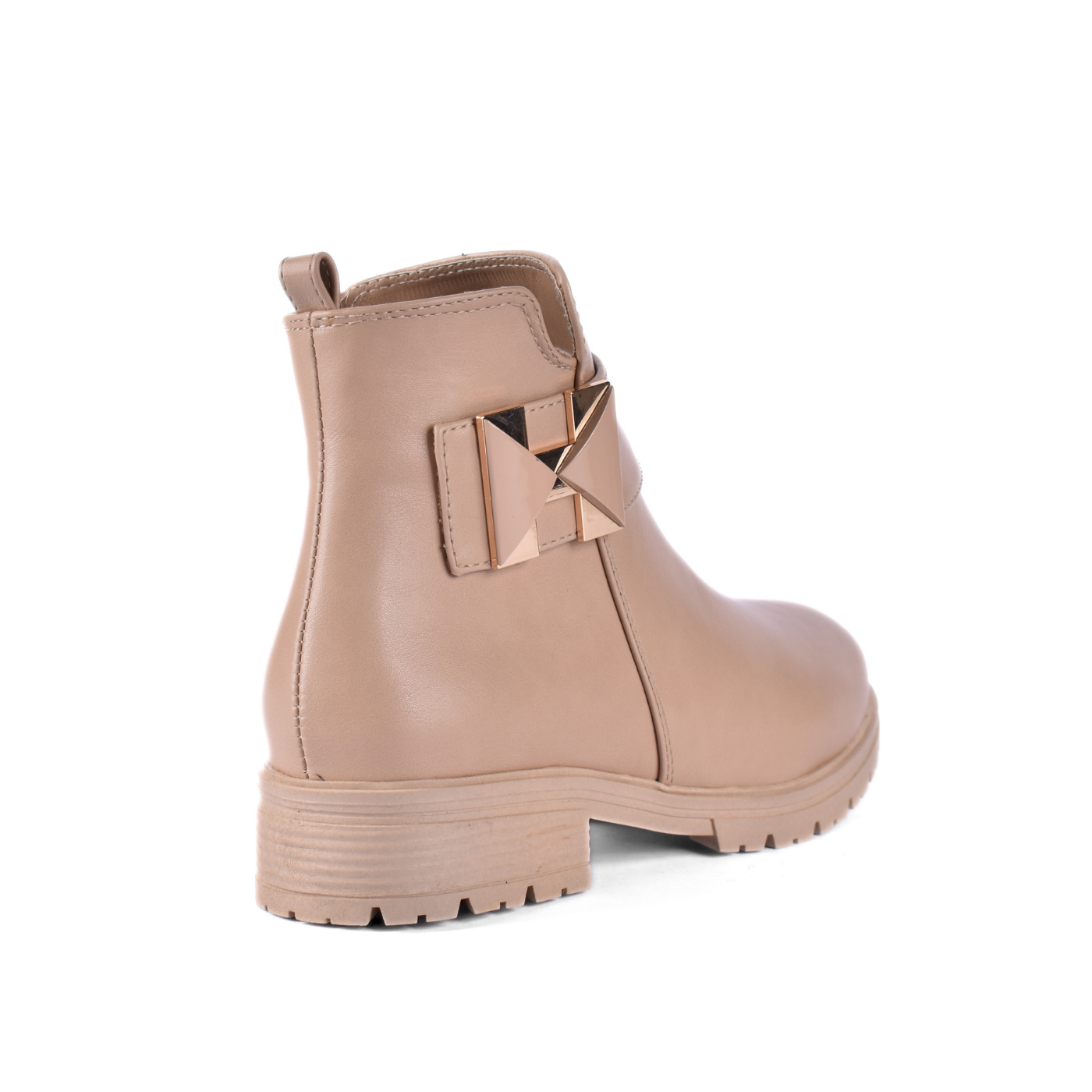 Leather Half Boot With Shiny Stones Melouk