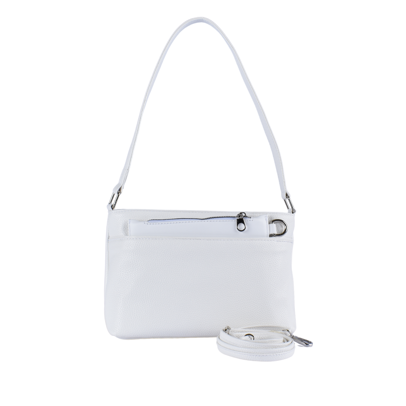 Simple Shoulder Bag White B157N Melouk