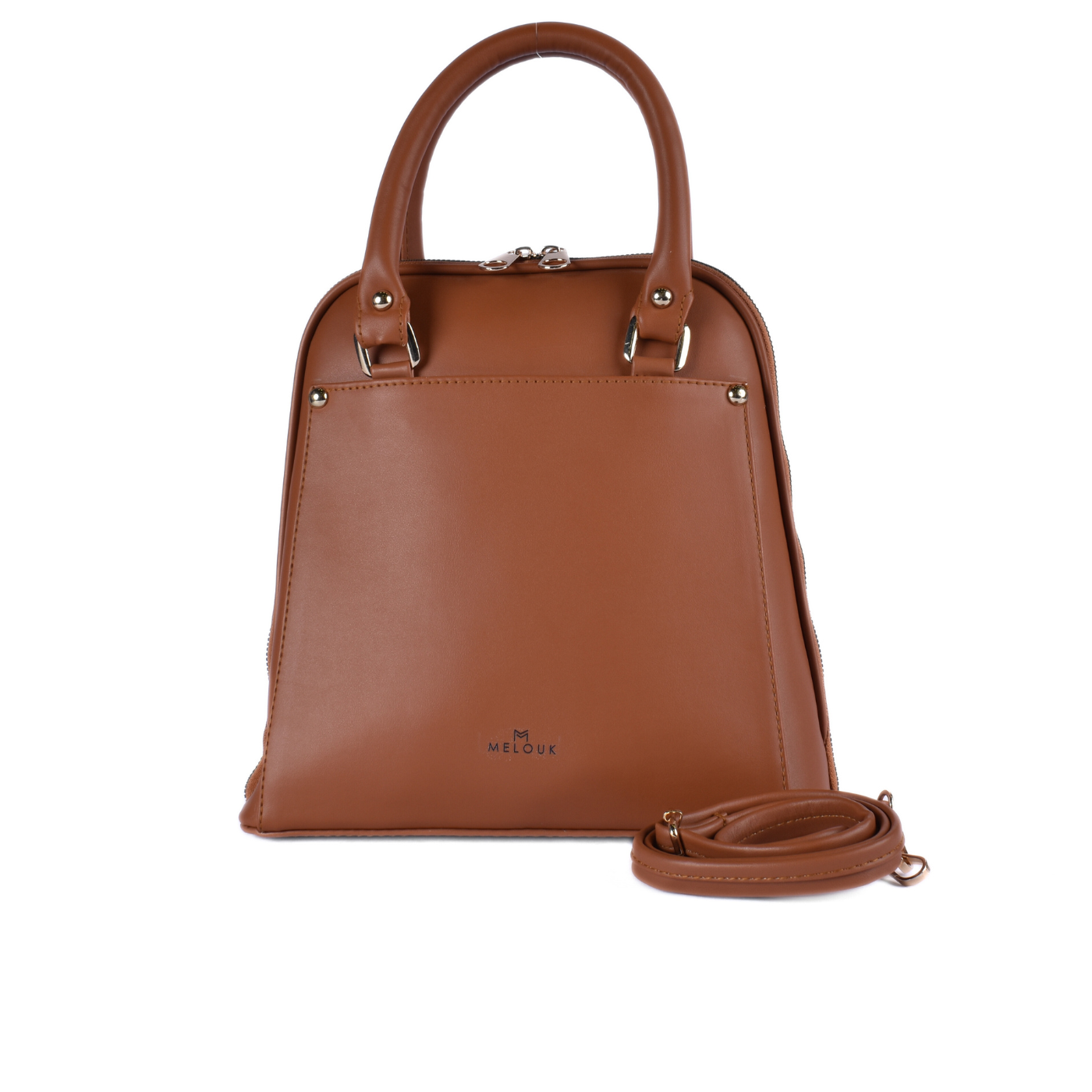 Leather Backpack Bag havana Melouk