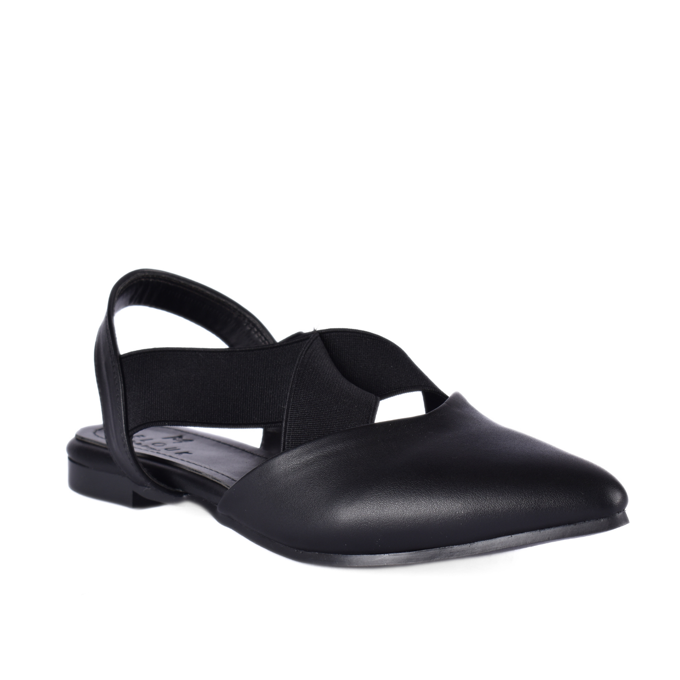 Cross Strap Flip Flop Black Melouk