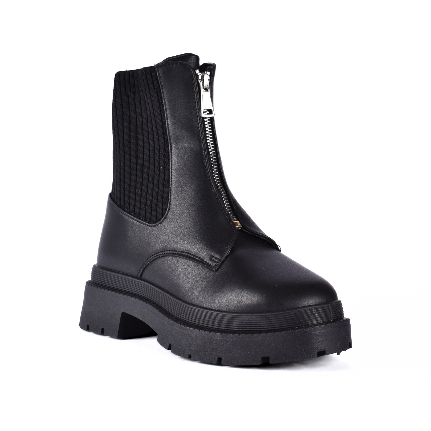Comfy Platform Half Boot Black Melouk
