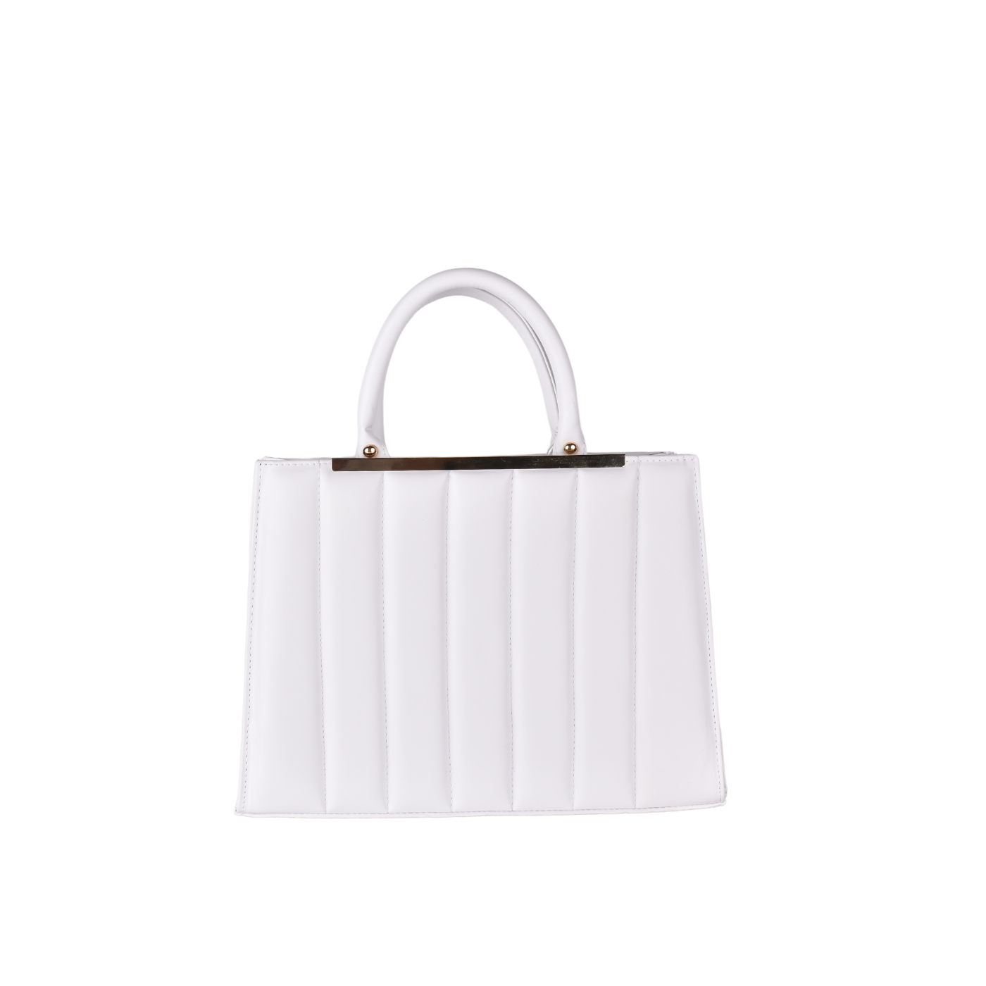 Classic Leather Handbag White Melouk