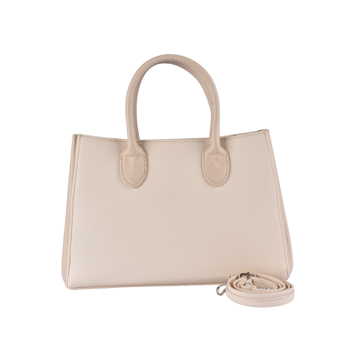Double Pocket Handbag Beige Melouk