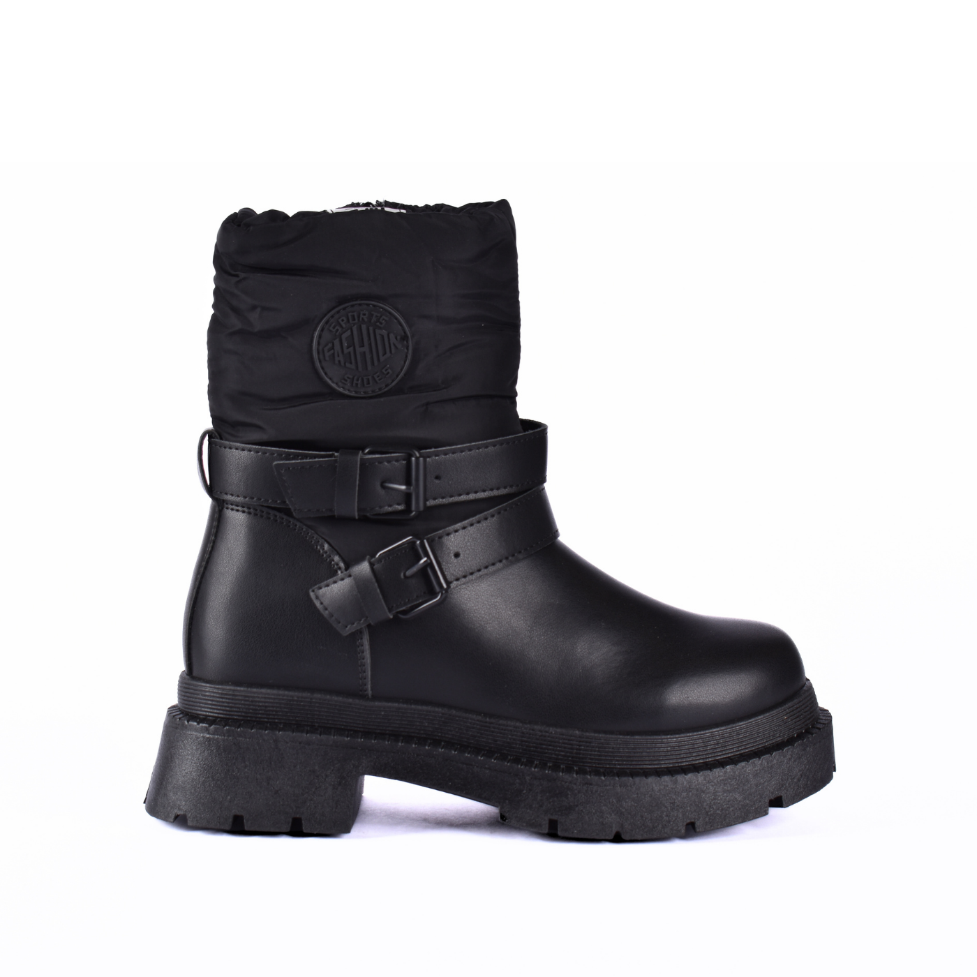 Puffy Half Boots With Buckles Melouk