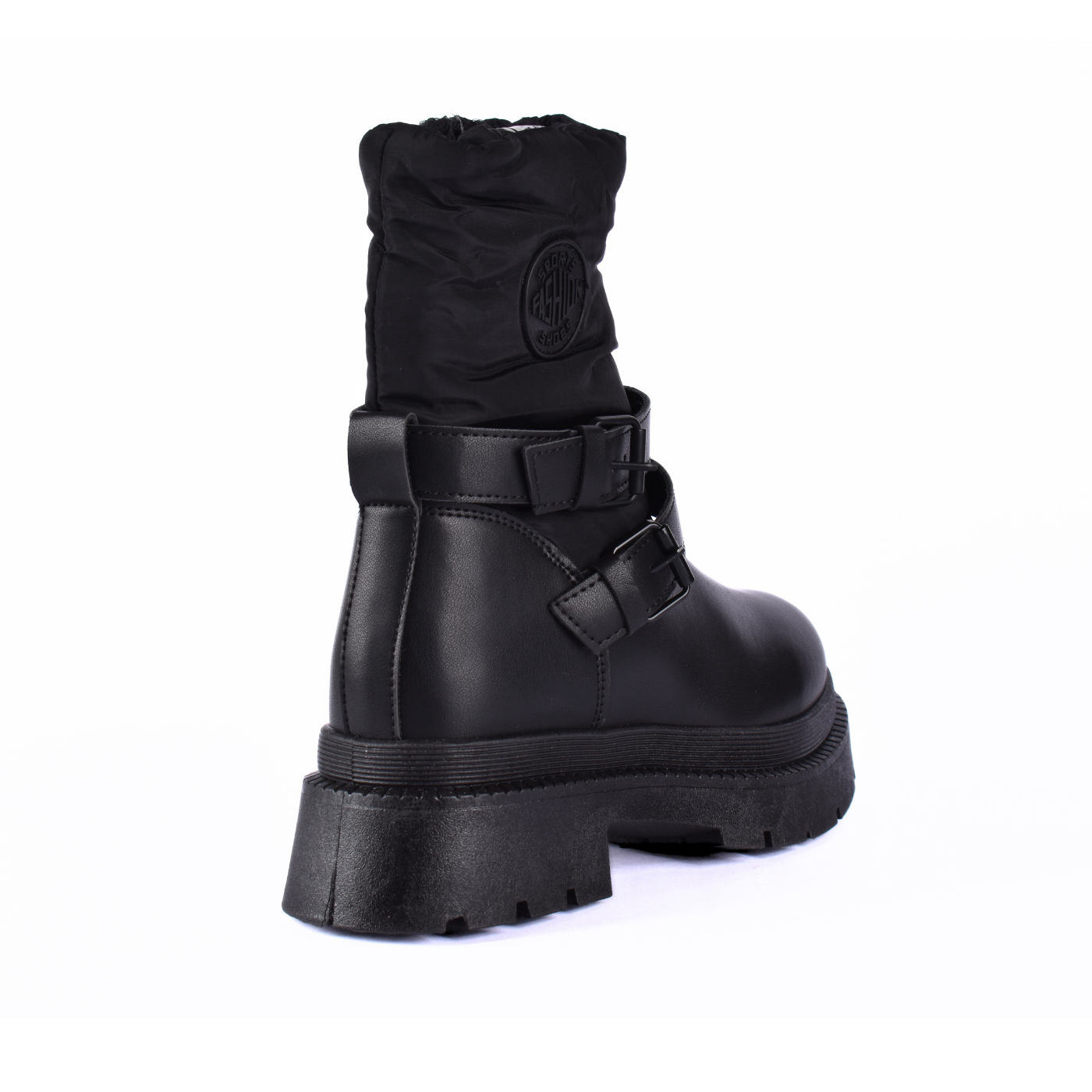 Puffy Half Boots With Buckles Melouk