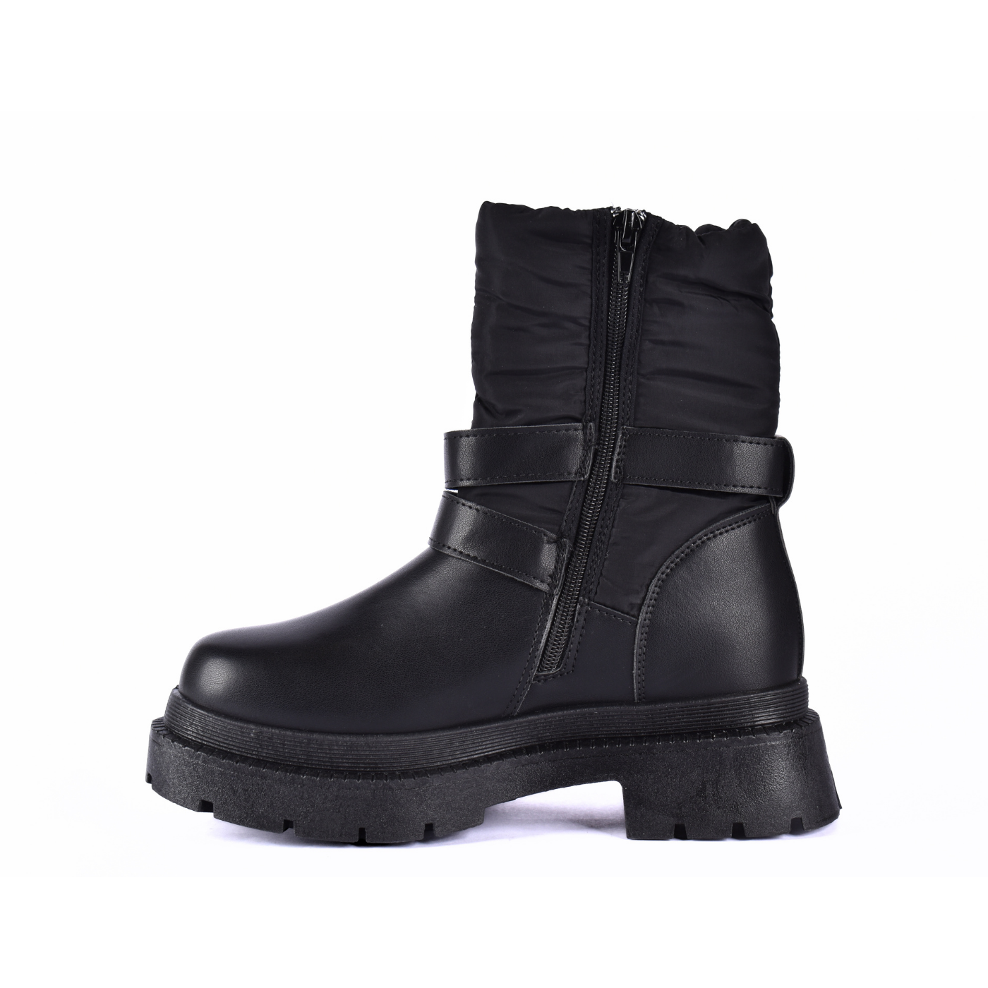 Puffy Half Boots With Buckles Melouk