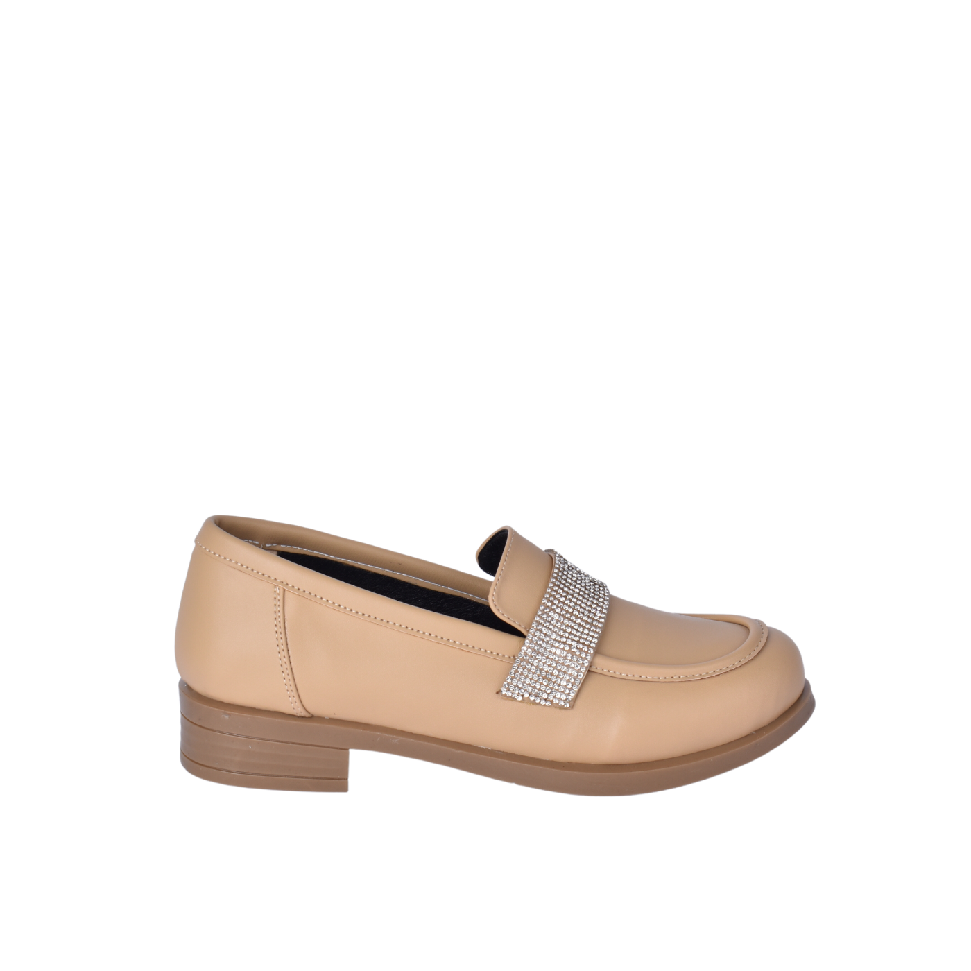 Leather Casual Loafer With Studs Melouk