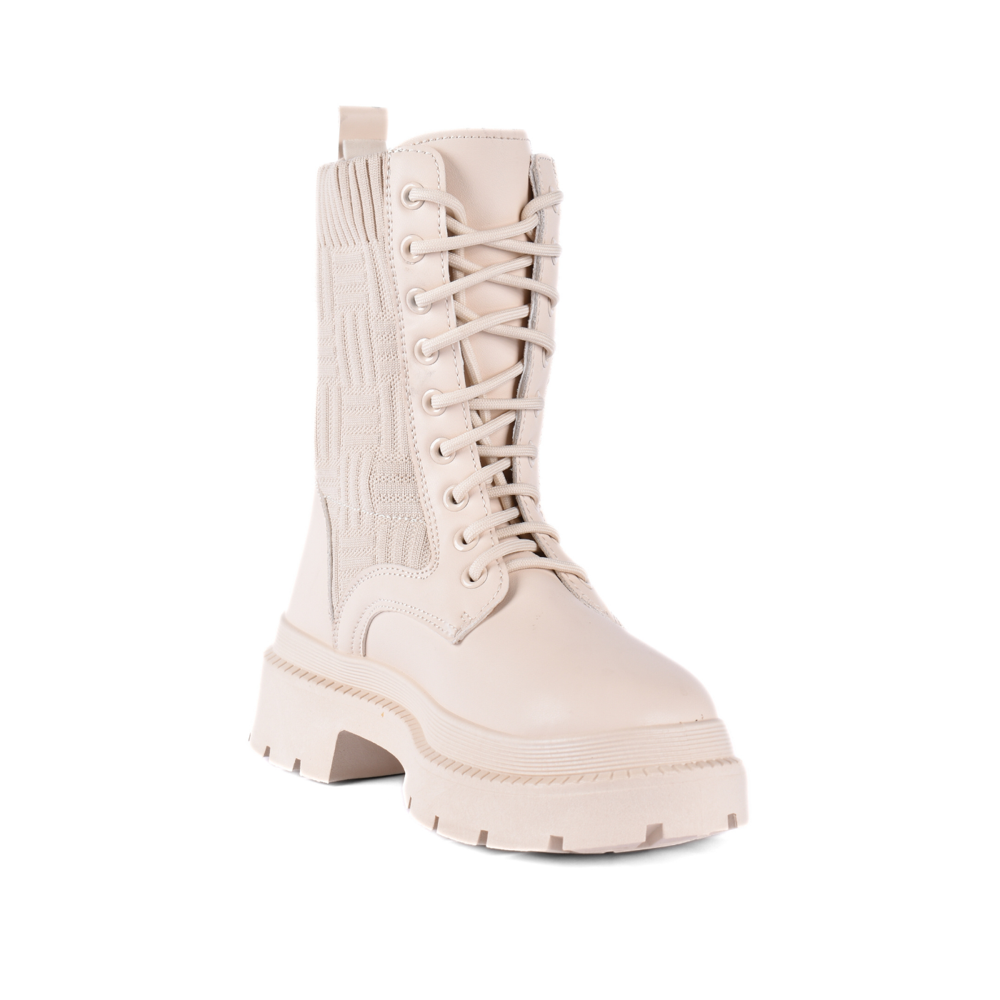 Comfy Platform Half Boot Beige Melouk