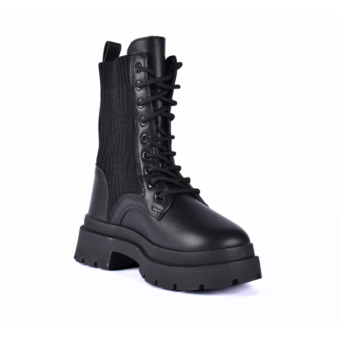Comfy Platform Half Boot Black Melouk