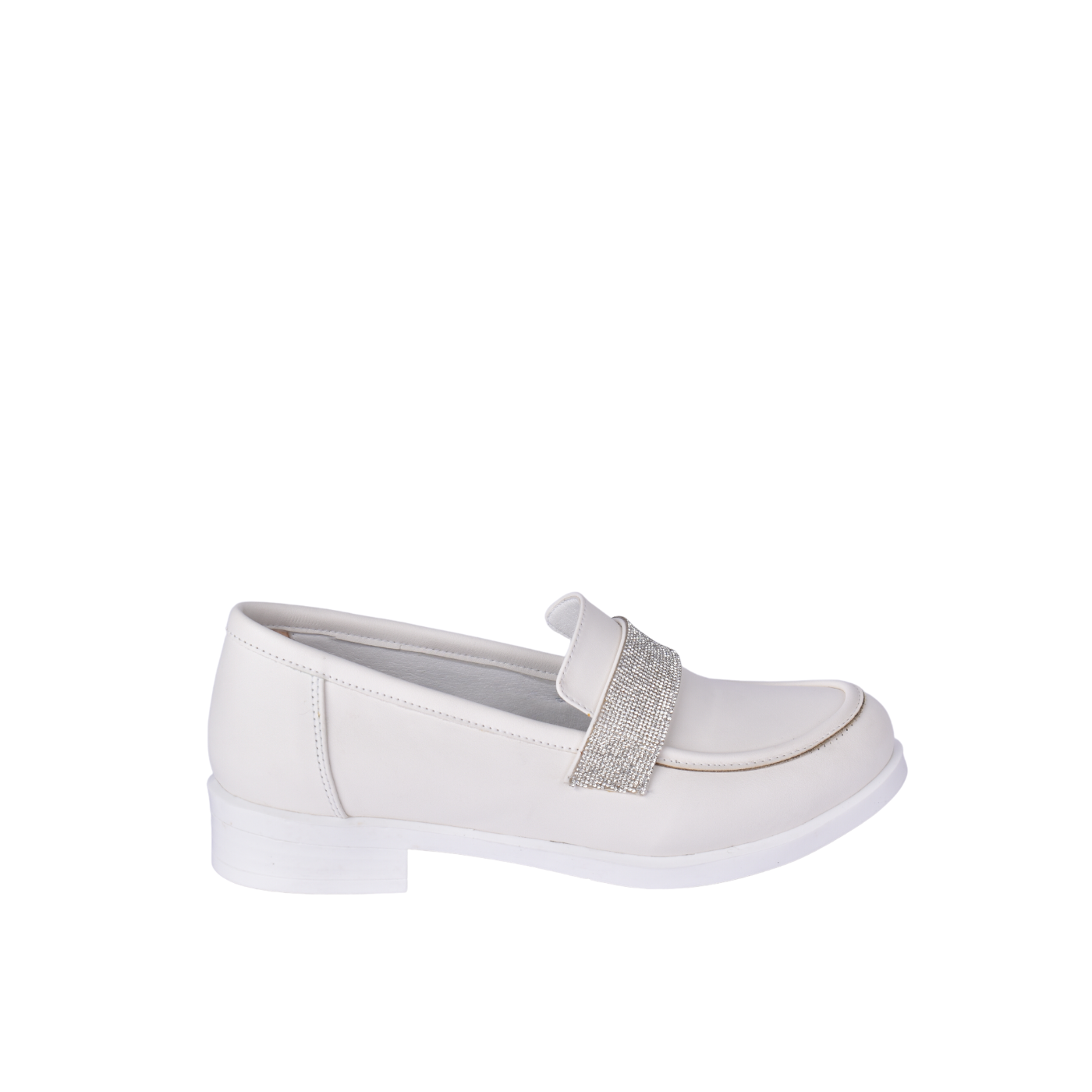 Leather Casual Loafer With Studs Melouk