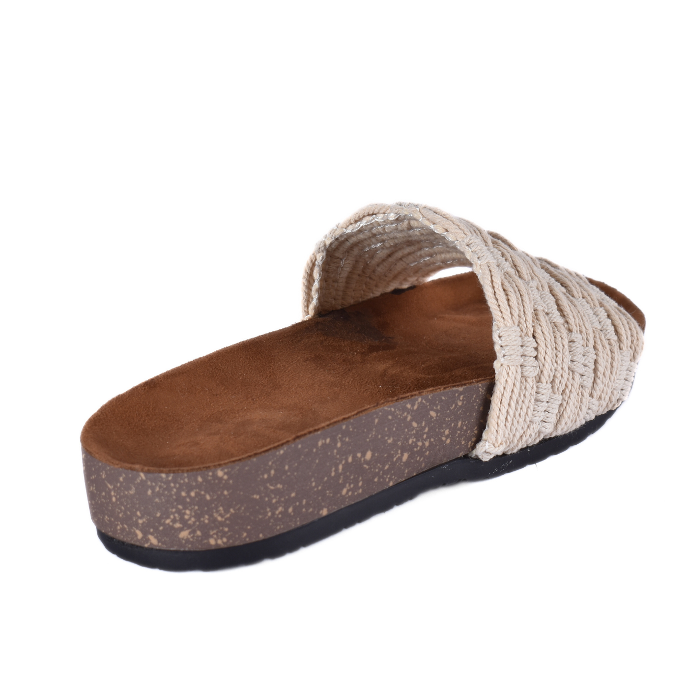 Embossed Leather Flat Slipper Melouk
