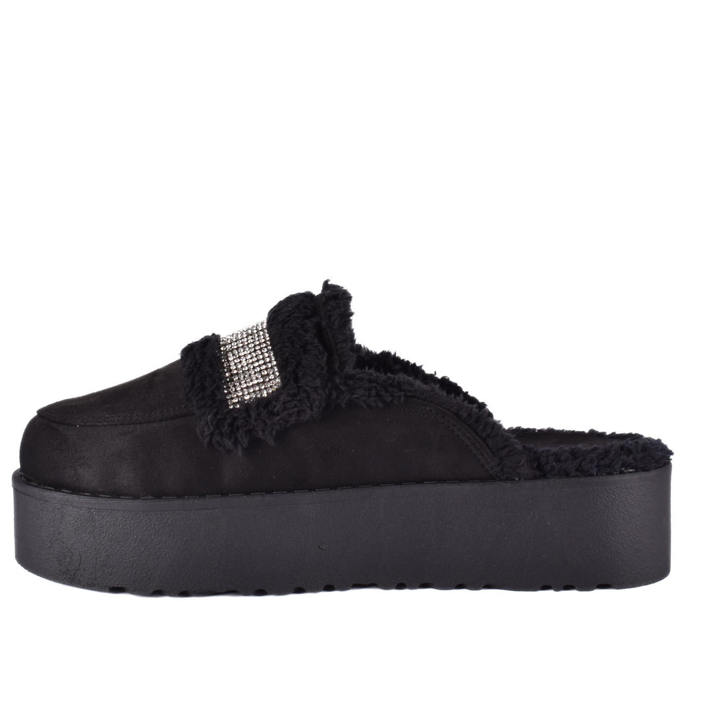 Leather Slip On Fur Loafers Melouk