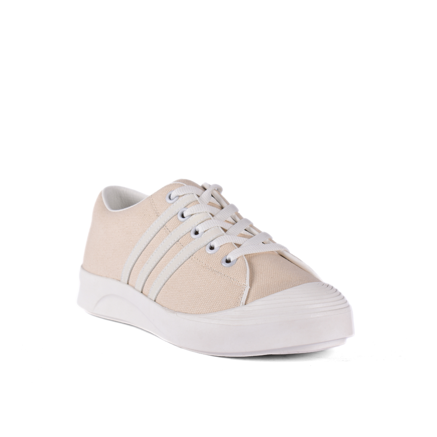 Fashionable Sneaker With Trims Beige Melouk