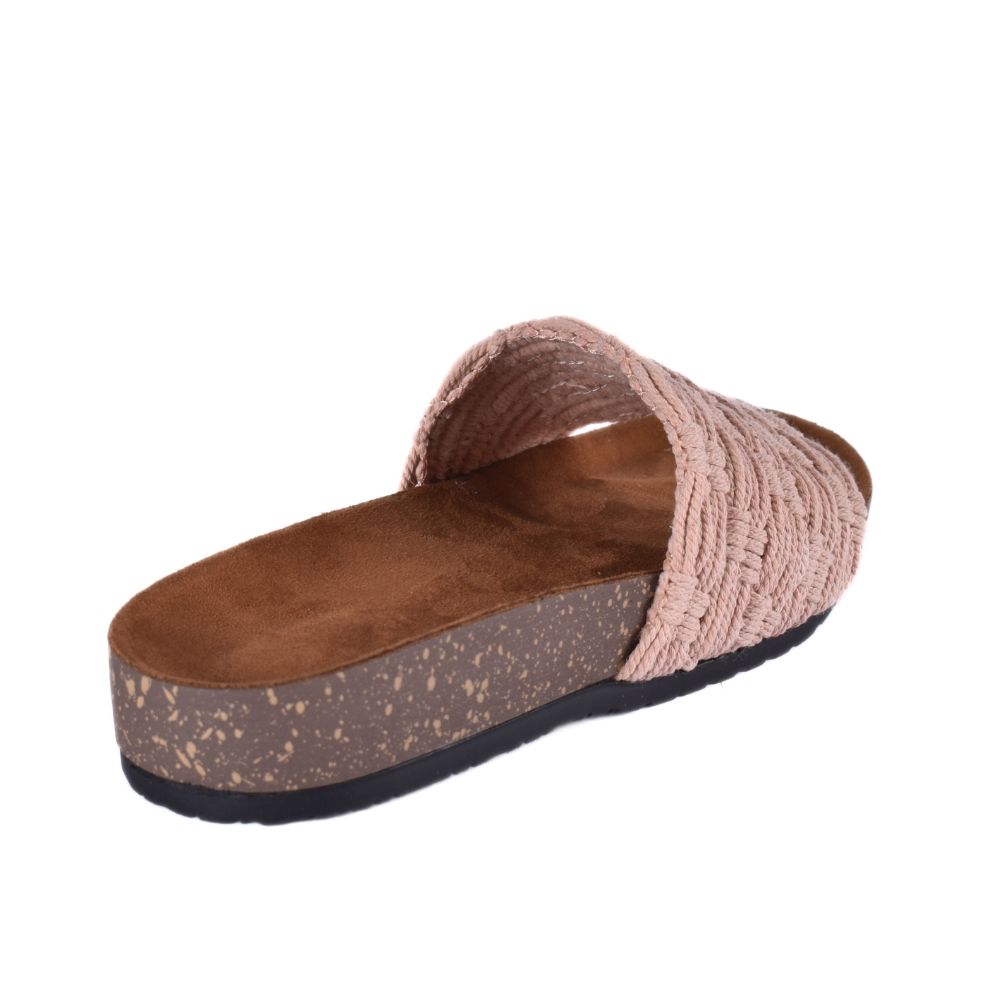 Embossed Leather Flat Slipper Melouk