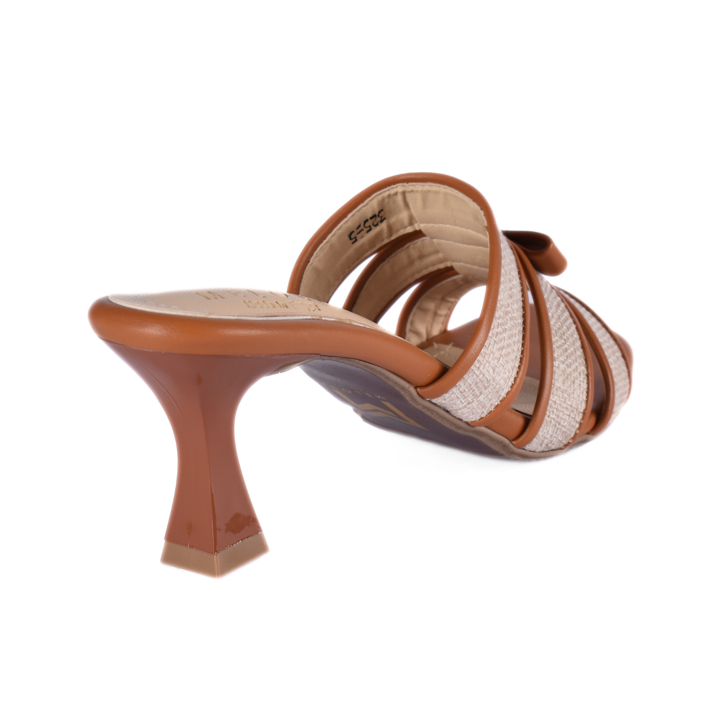 Embossed Leather Heel Slipper Melouk