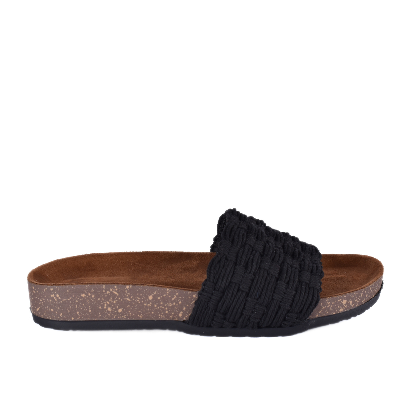 Embossed Leather Flat Slipper Melouk
