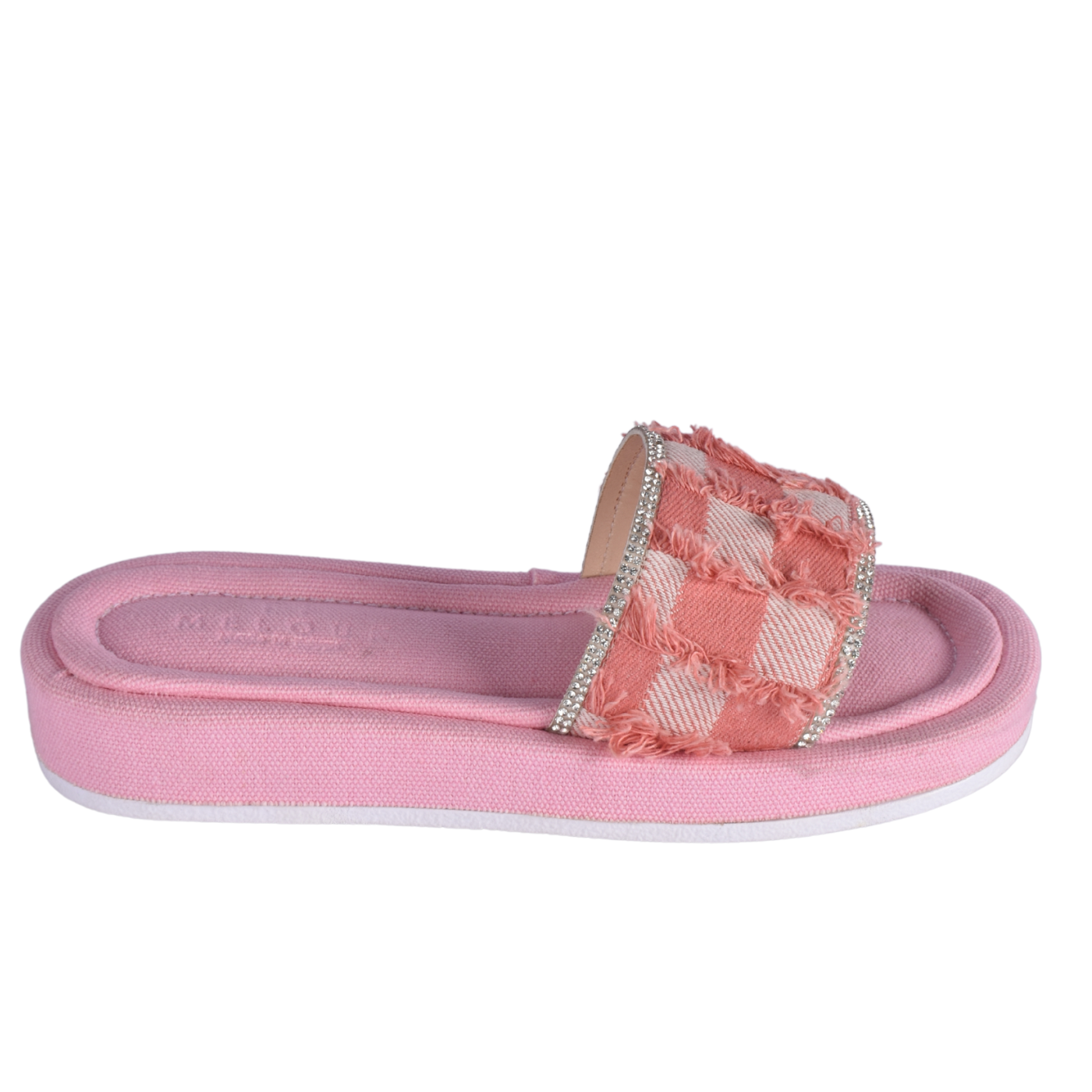 Textured Slide With Crystal Trim Melouk