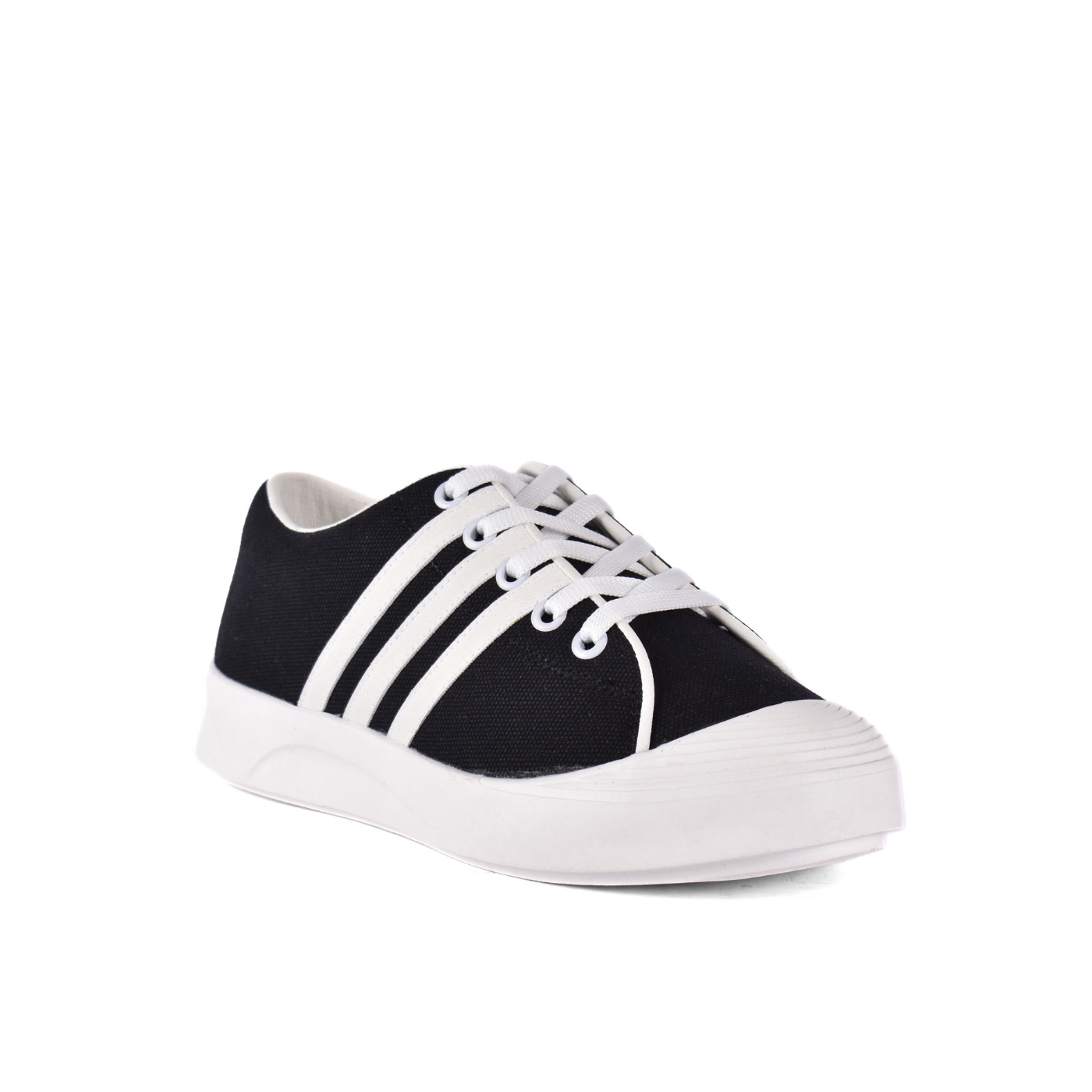 Fashionable Sneaker With Trims Black Melouk