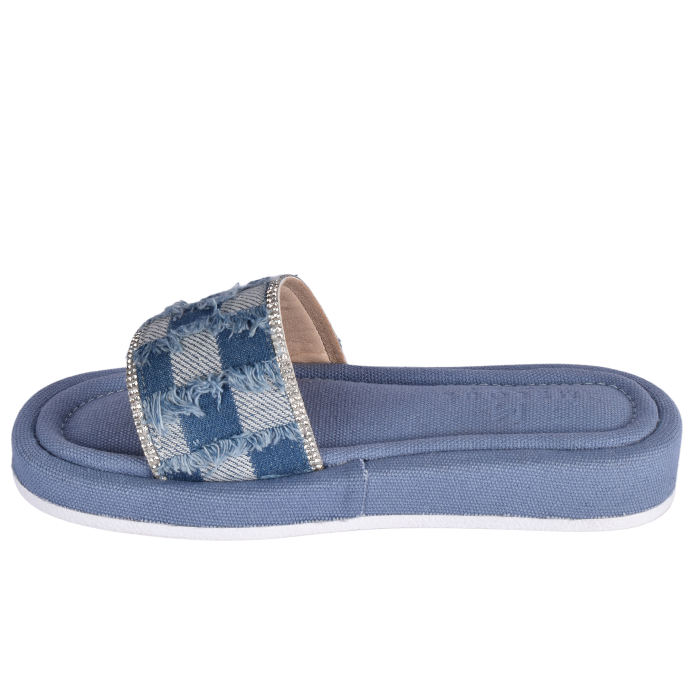 Textured Slide With Crystal Trim Melouk