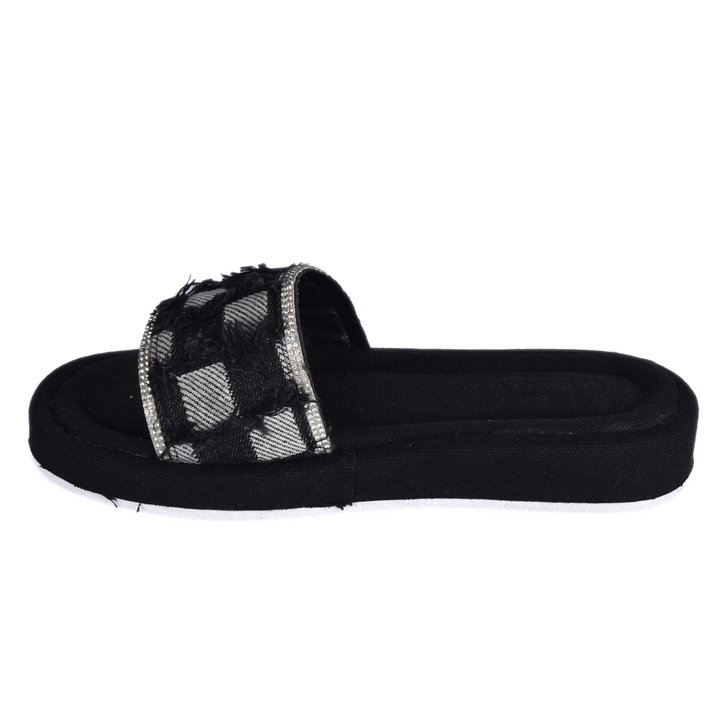 Textured Slide With Crystal Trim Melouk