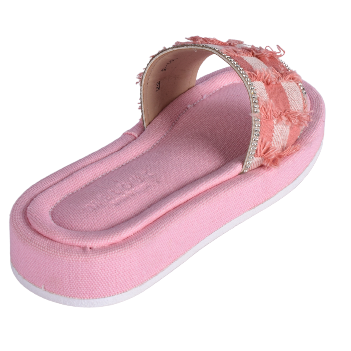 Textured Slide With Crystal Trim Melouk