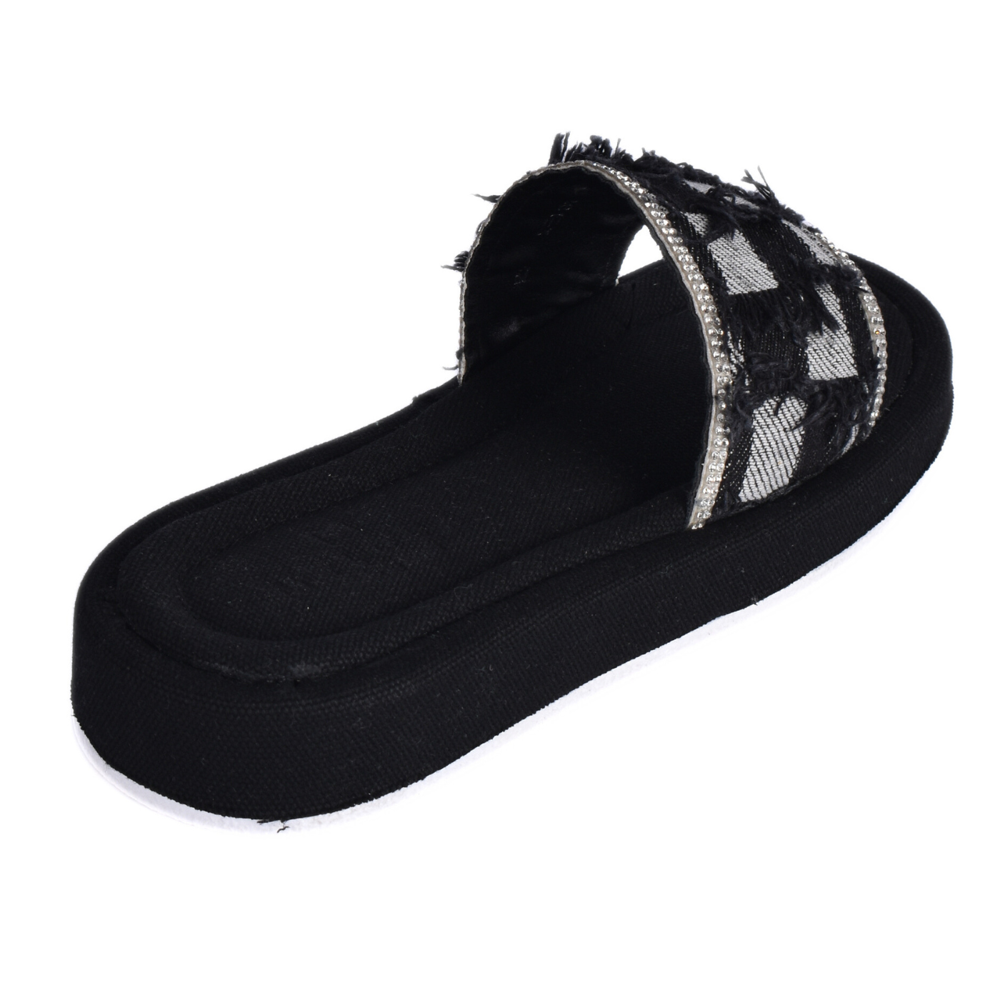 Textured Slide With Crystal Trim Melouk