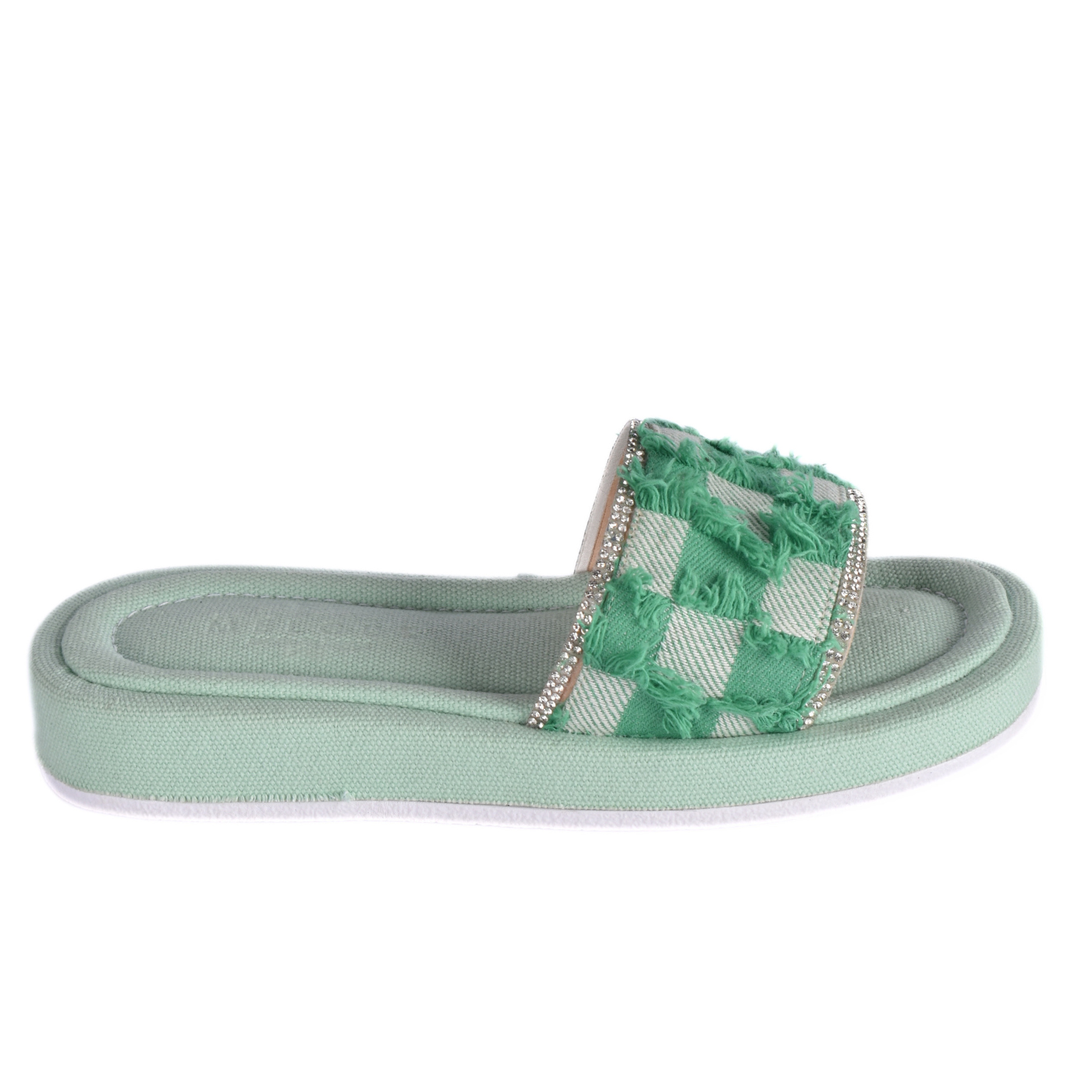 Textured Slide With Crystal Trim Melouk