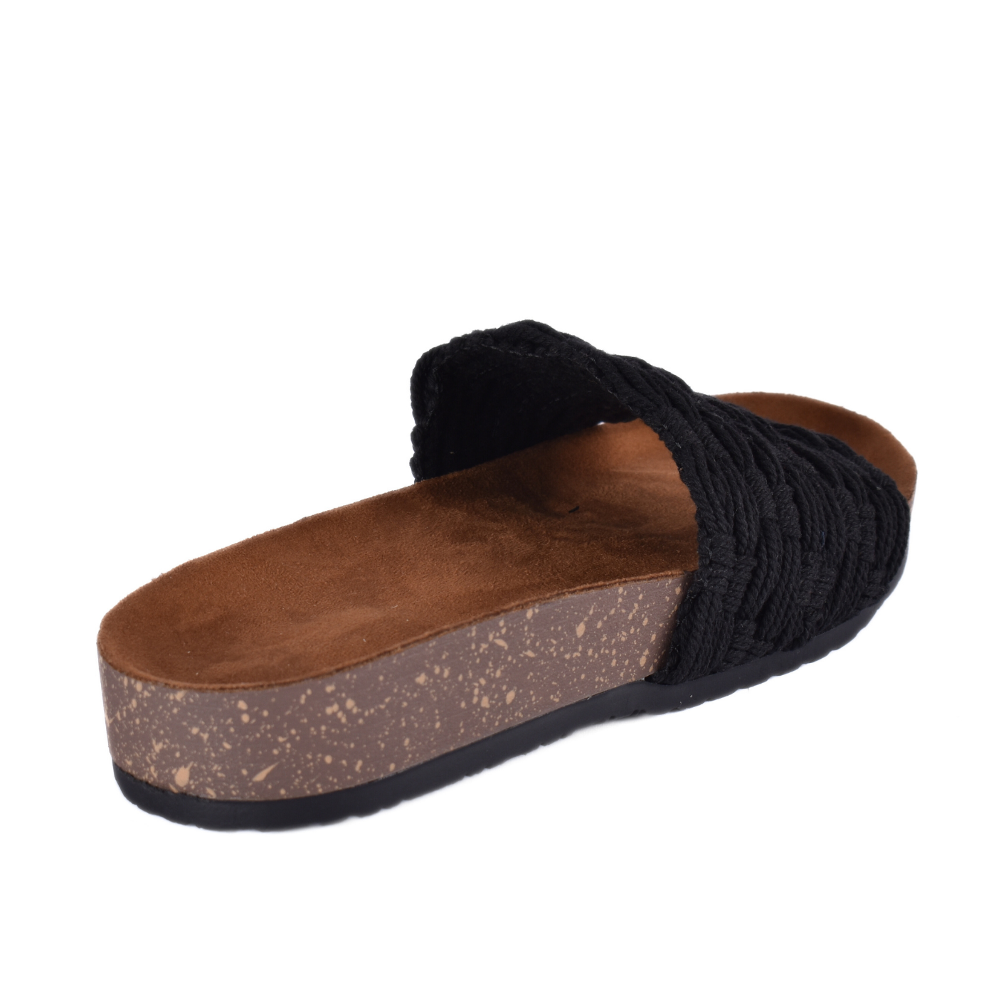 Embossed Leather Flat Slipper Melouk