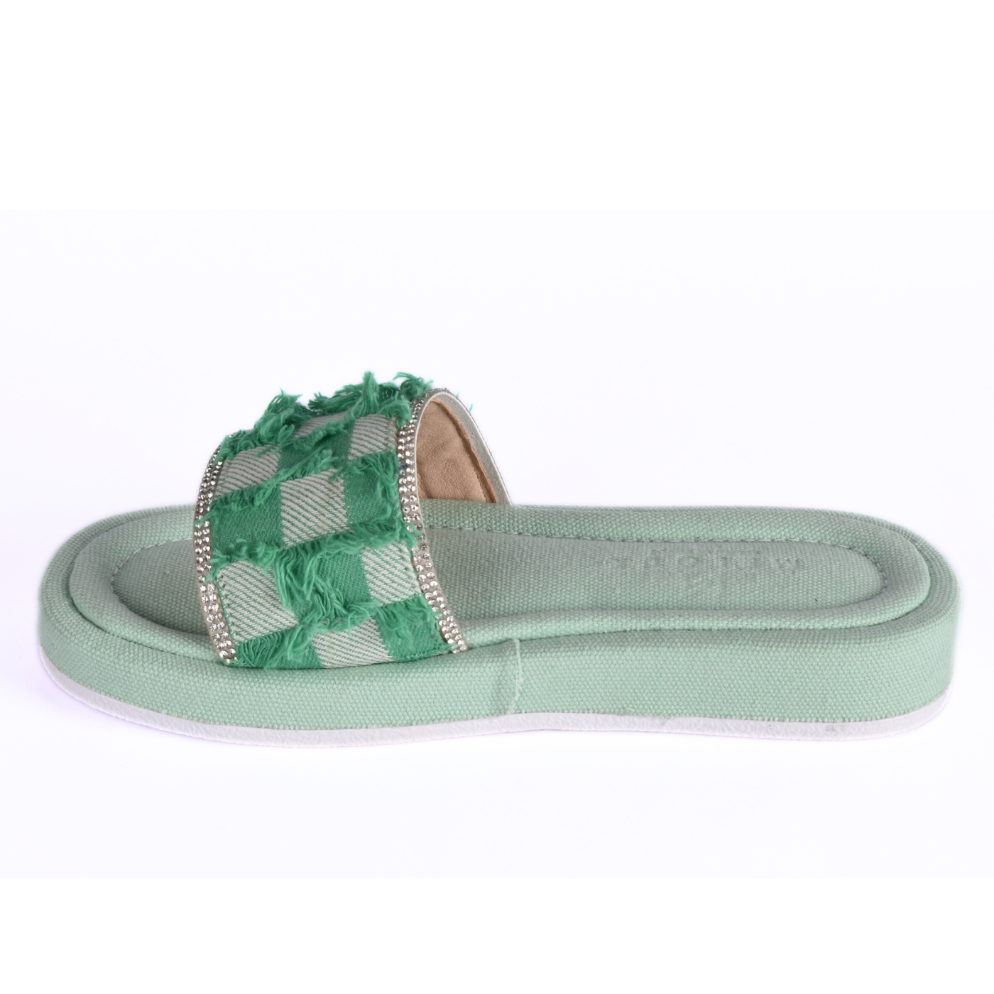 Textured Slide With Crystal Trim Melouk