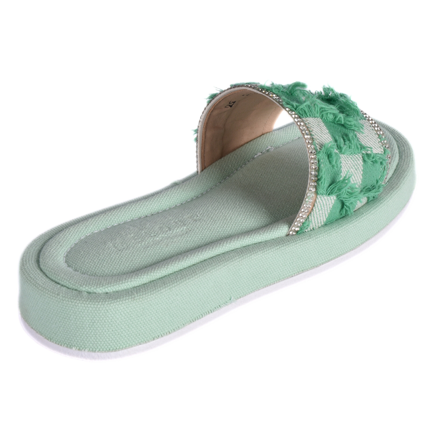 Textured Slide With Crystal Trim Melouk