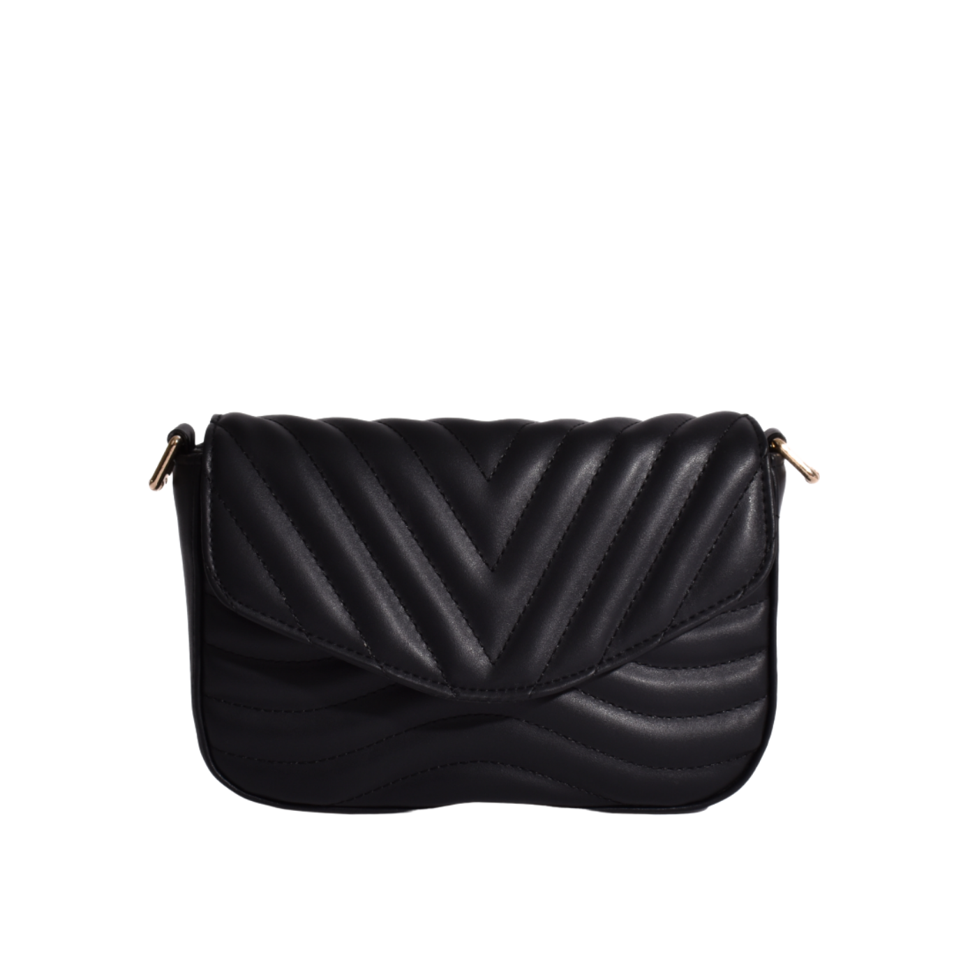 Black Leather Mini Bag With Zipper Black Melouk