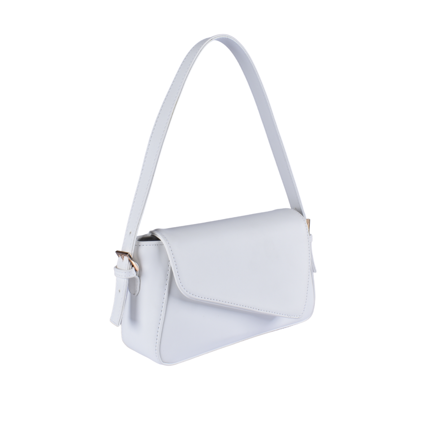Simple Mini Shoulder Bag White Melouk