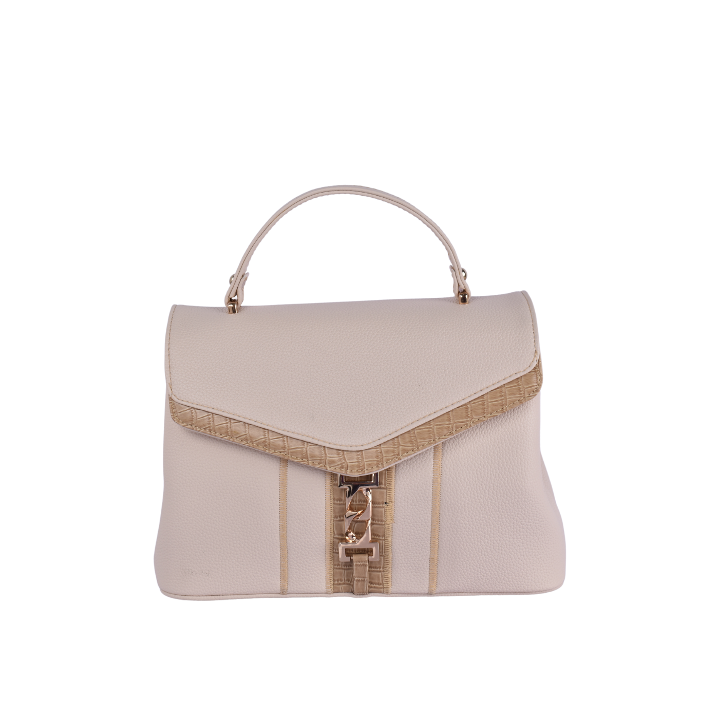 Double Pocket Handbag Beige Melouk