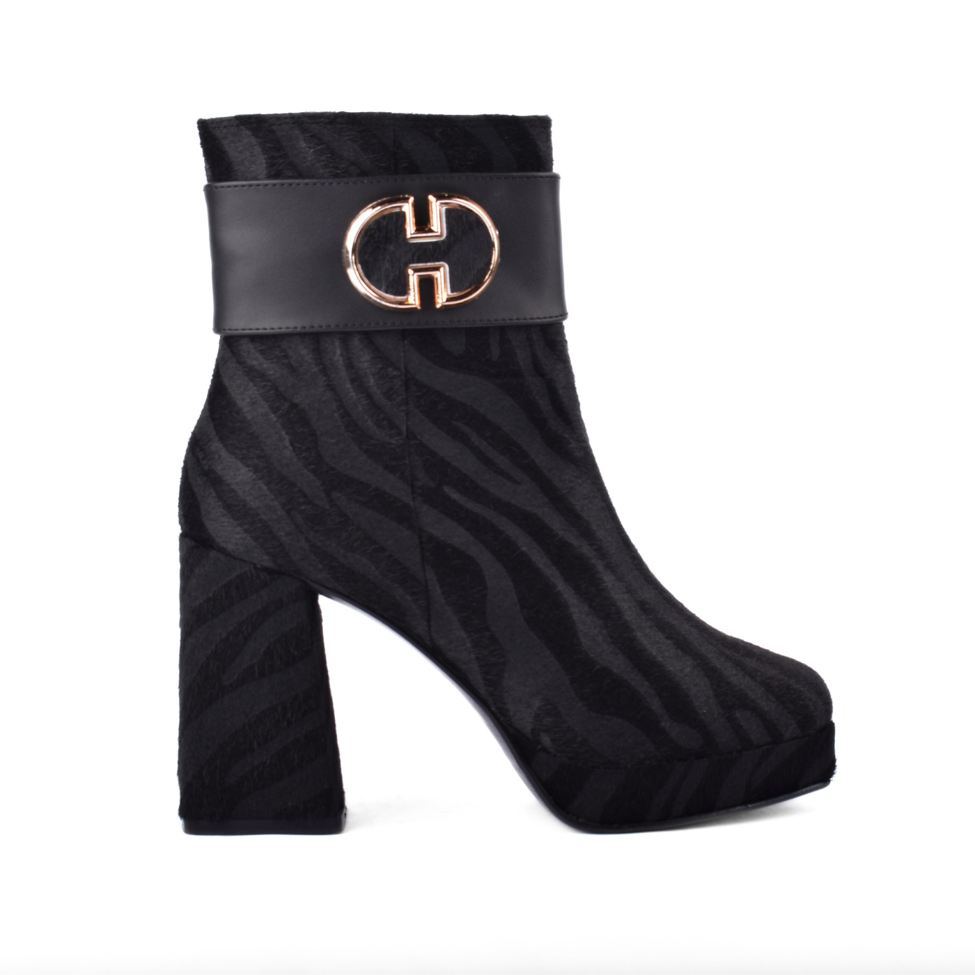 Printed Ankle Boots With Zipper Melouk