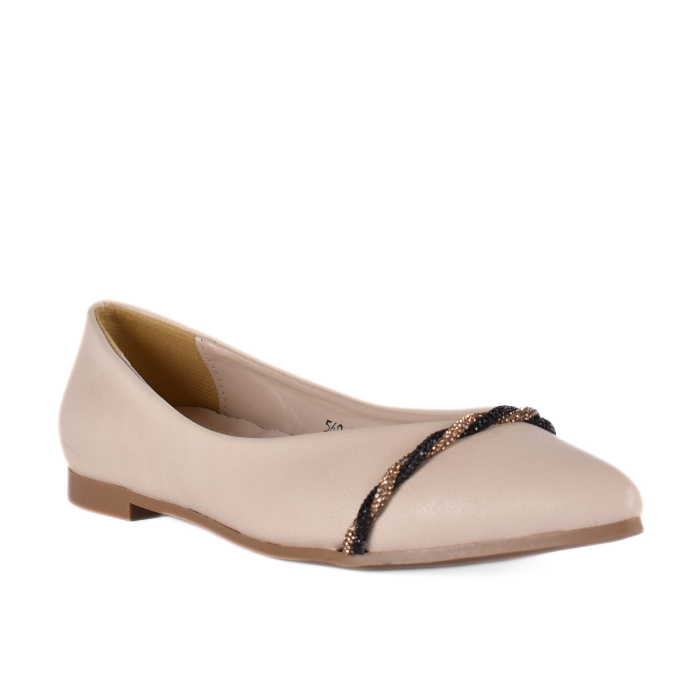 Casual Slip On Ballet Flats Beige Melouk
