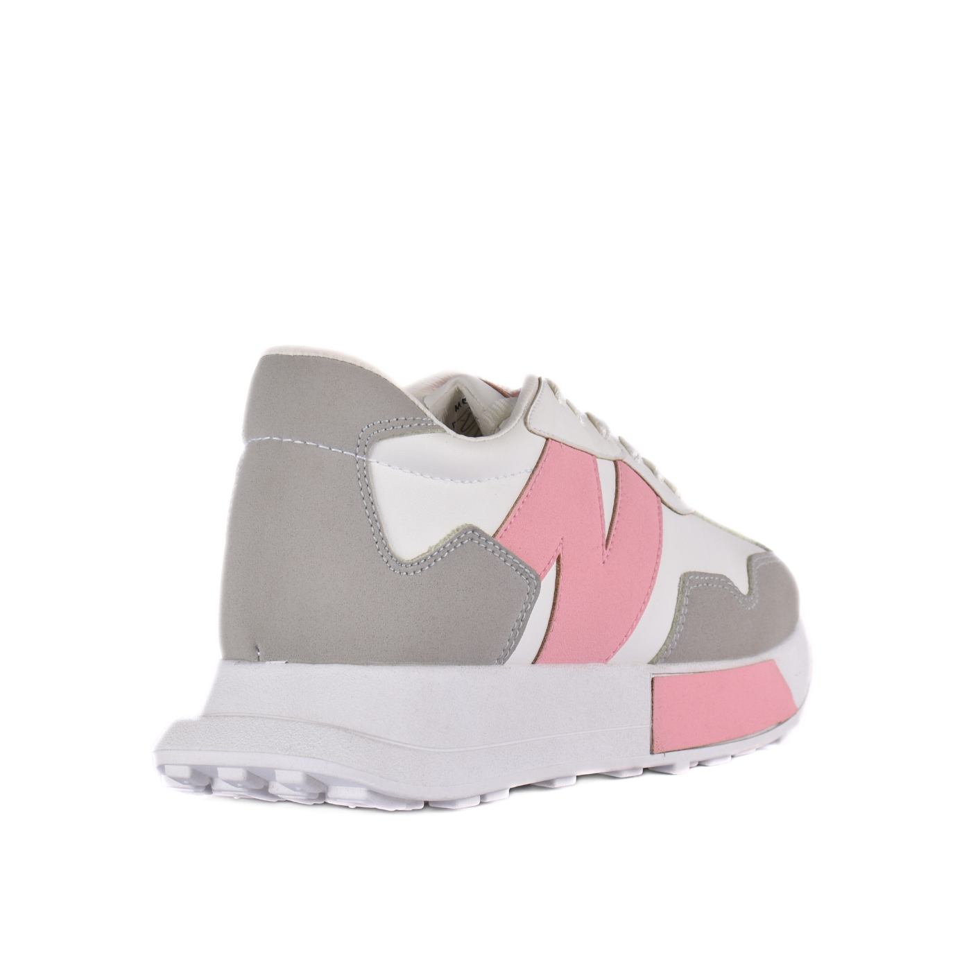 Leather White Midsole Sneakers Melouk