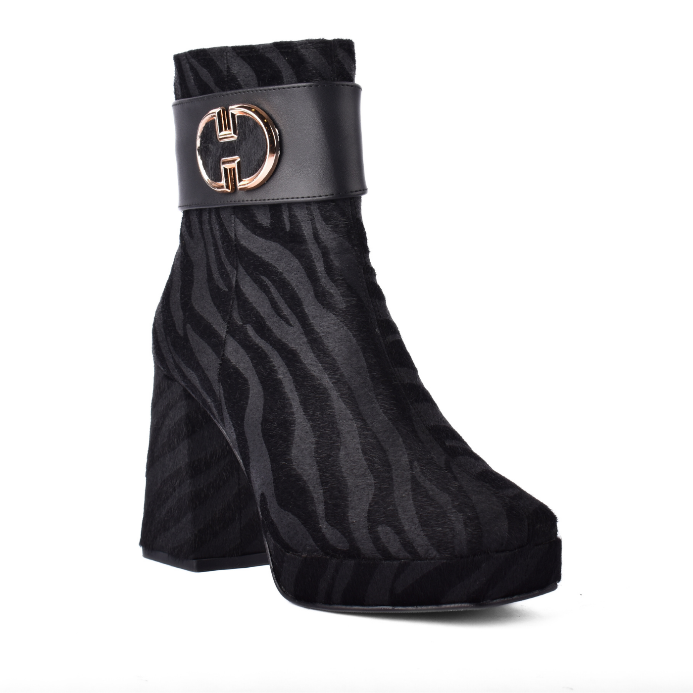 Printed Ankle Boots With Zipper Melouk