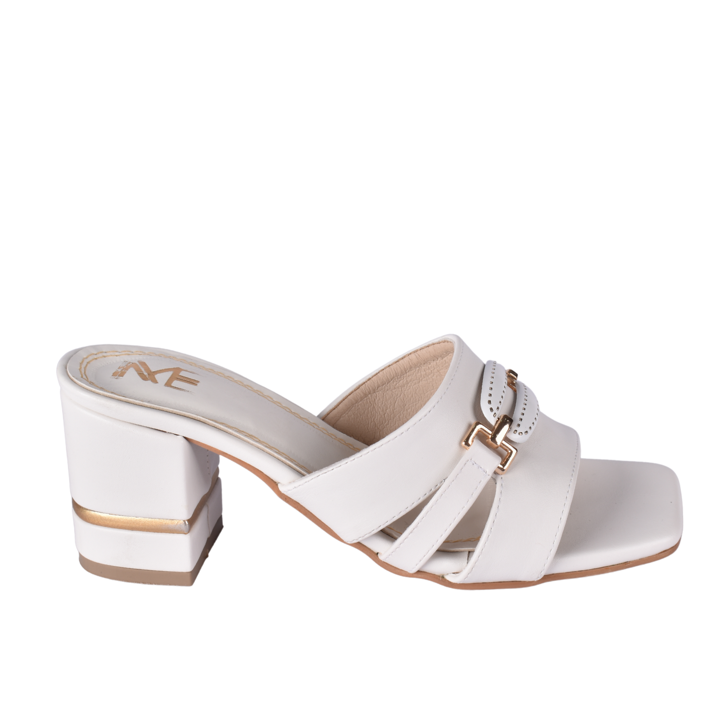 Heeled Black Ring Toe Slippers Melouk