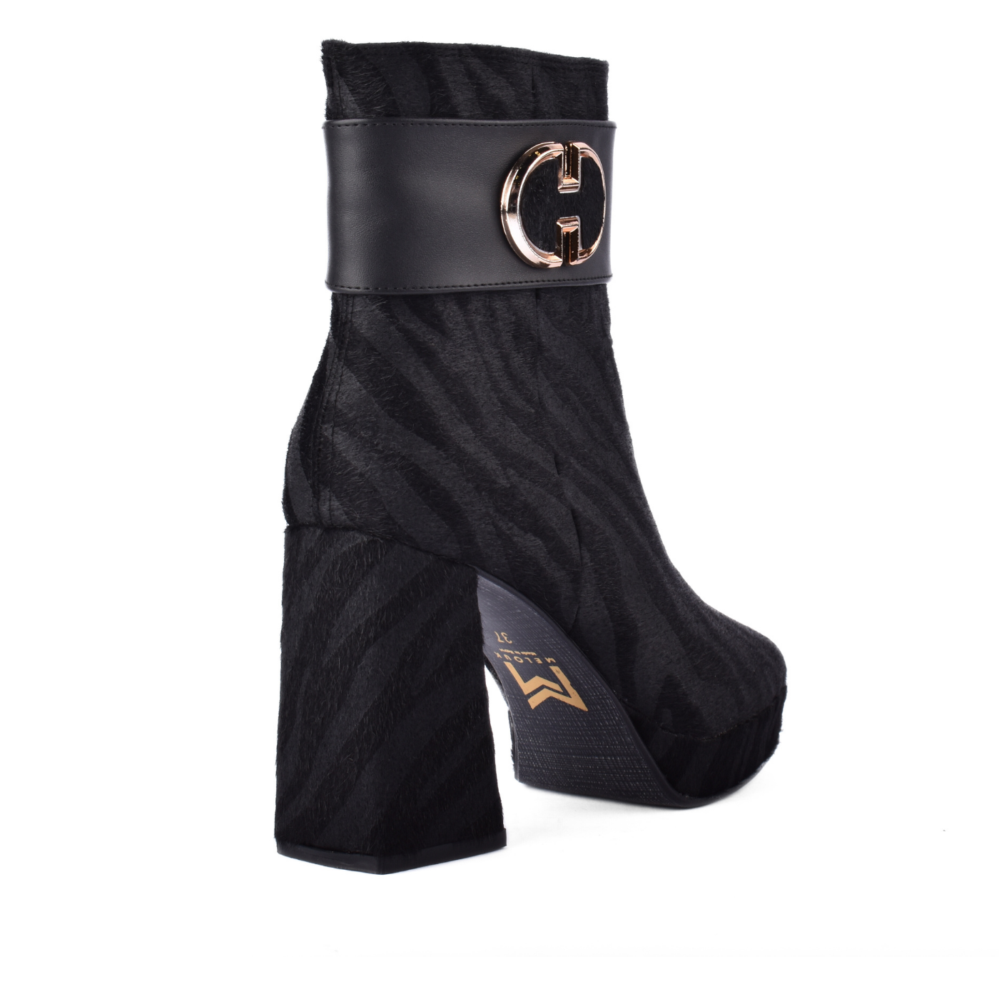 Printed Ankle Boots With Zipper Melouk