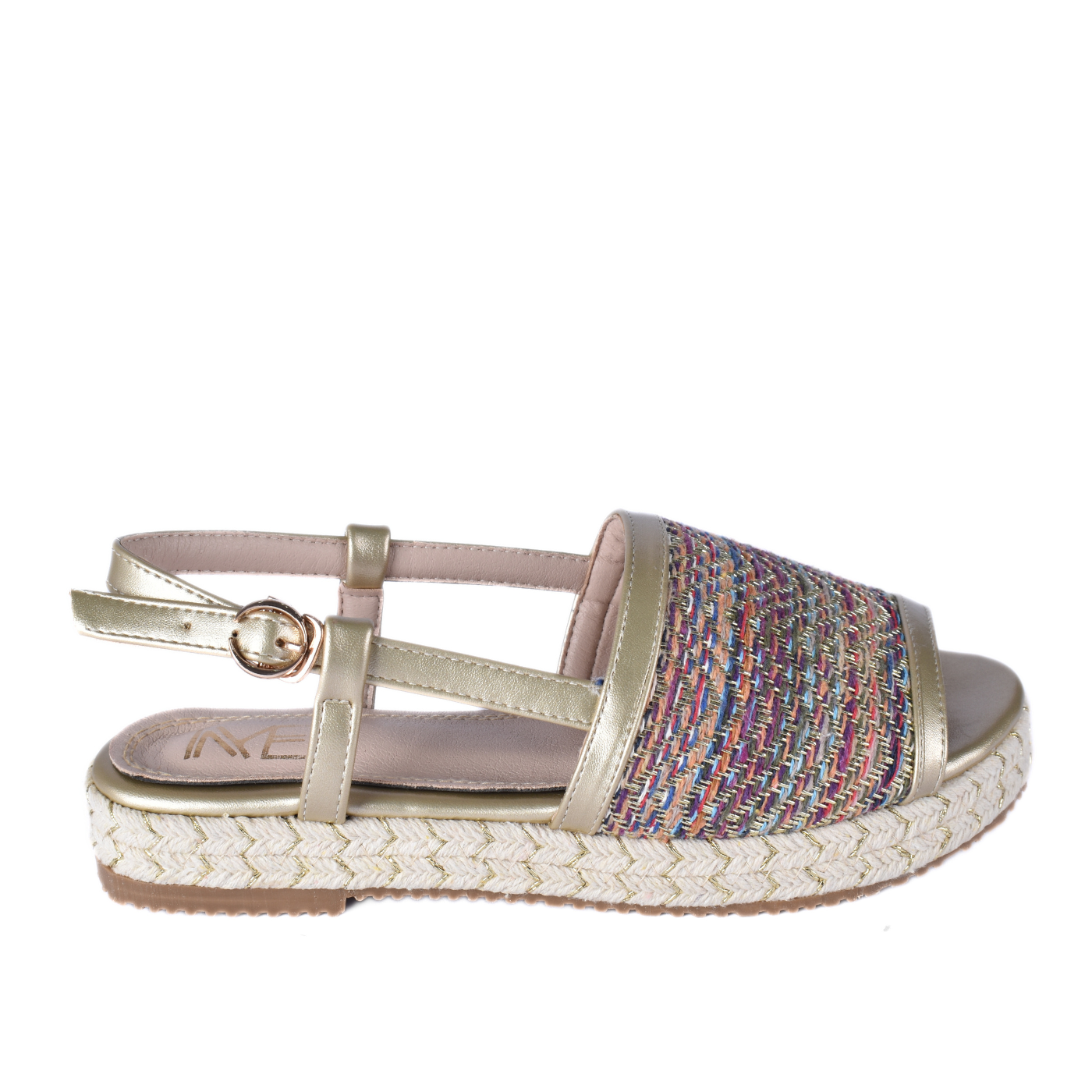 Braided, Beaded & Tassled Buckle Closure Wedge Sandals Melouk